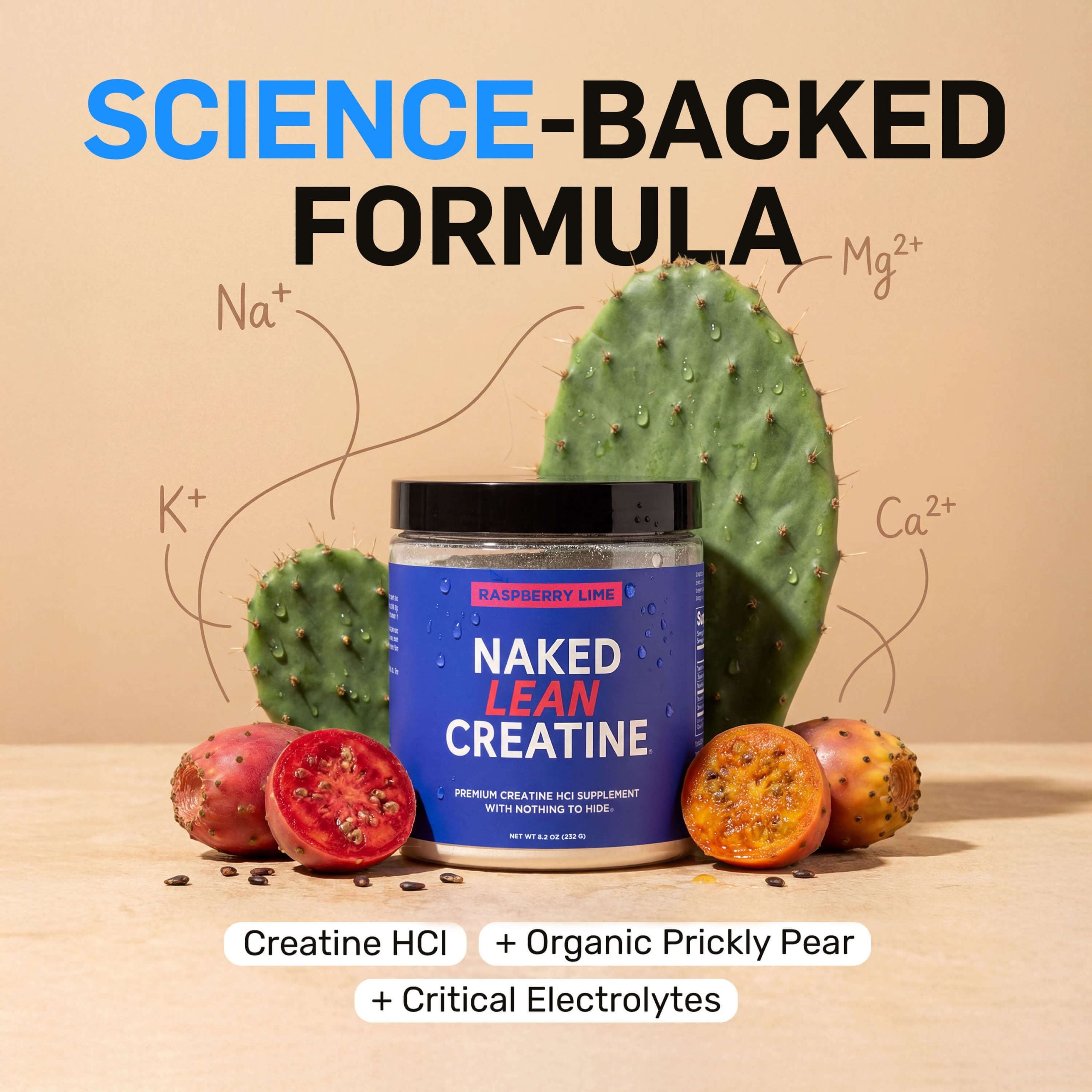 Raspberry Lime Creatine HCl Powder - Raspberry Lime, Simple Performance Training Support