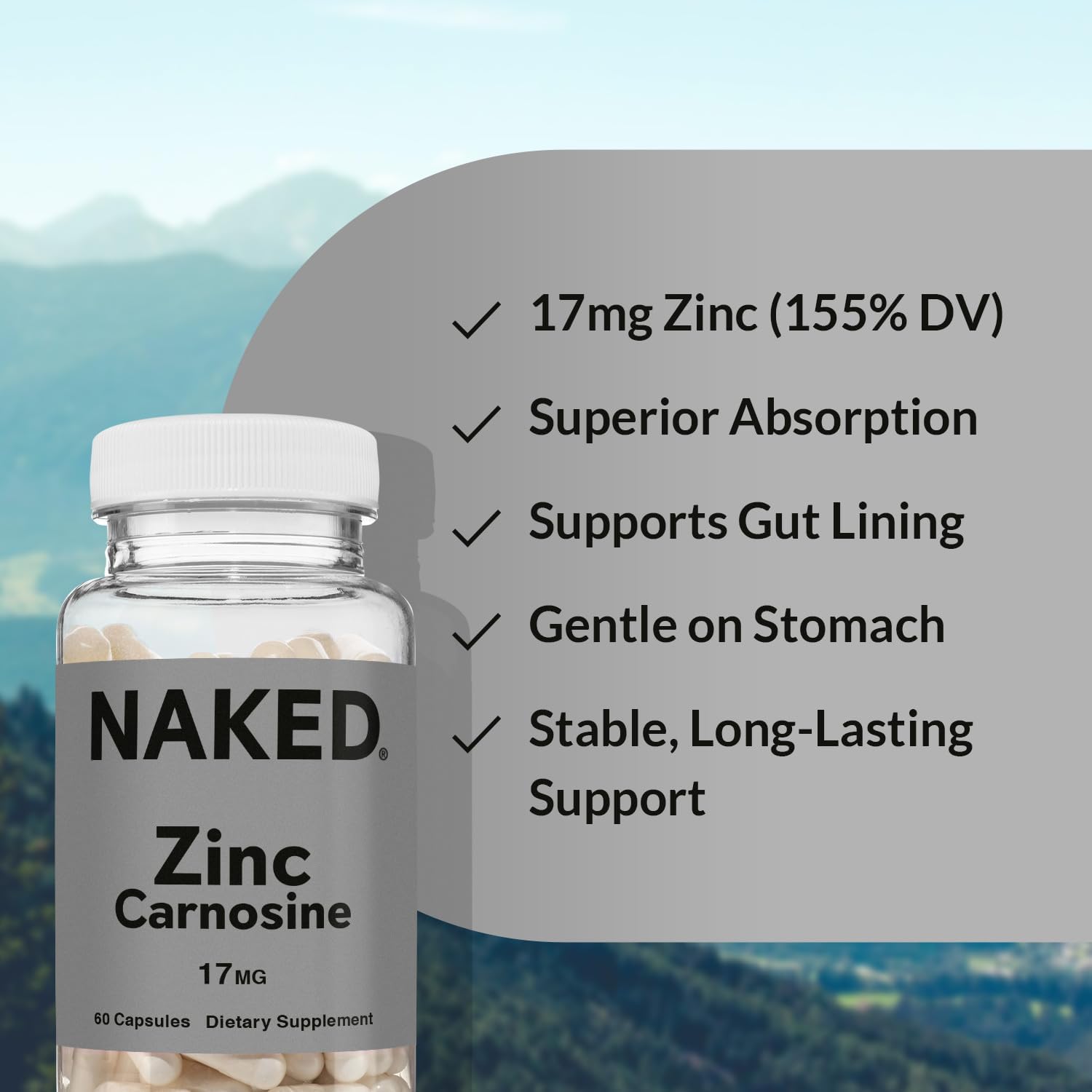Daily Zinc Supplement - Zinc, Minimal Ingredient Health Support