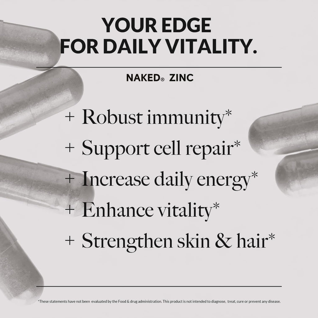Daily Zinc Supplement - Zinc, Minimal Ingredient Health Support