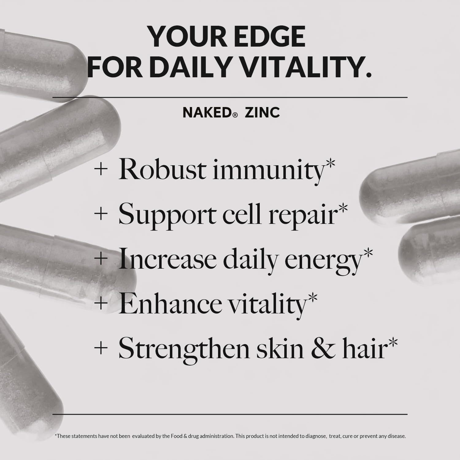 Daily Zinc Supplement - Zinc, Minimal Ingredient Health Support