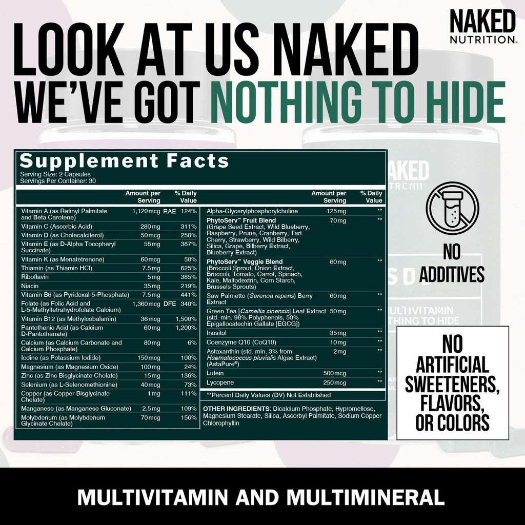 Multivitamin for Men - Men's, Minimal Ingredient Health Support