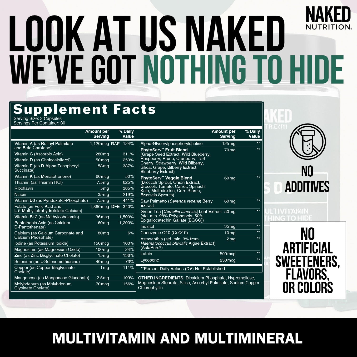 Multivitamin for Men - Men's, Minimal Ingredient Health Support