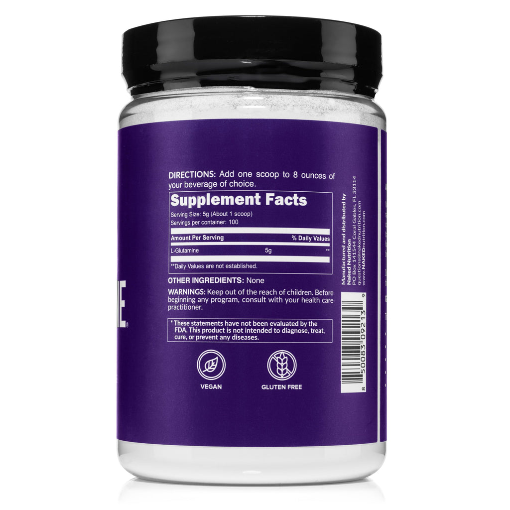 Glutamine Powder - 1.1LB, Easy Mixing Nutrition Support