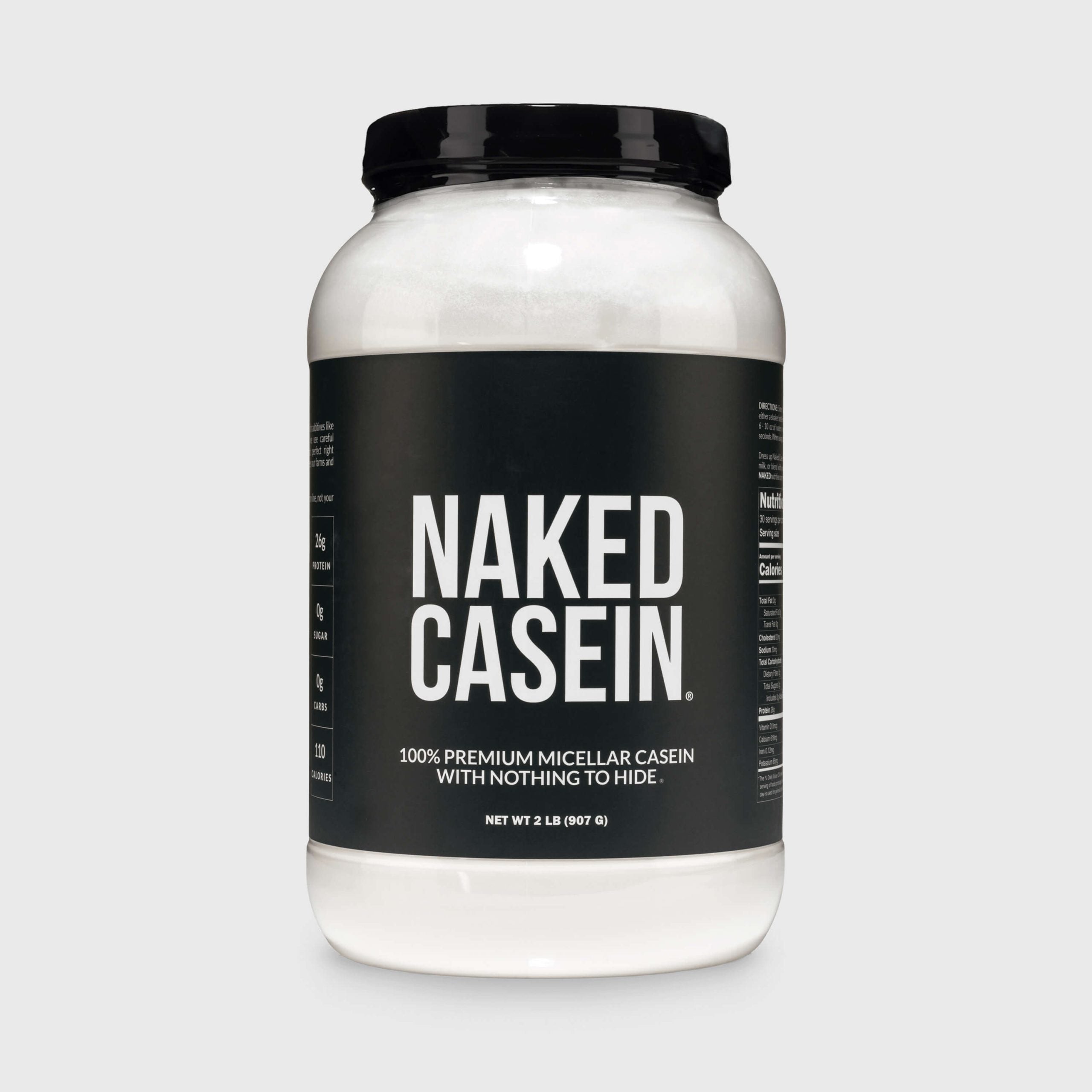 Micellar Casein Protein Powder - Unflavored, Steady Release Protein Nutrition
