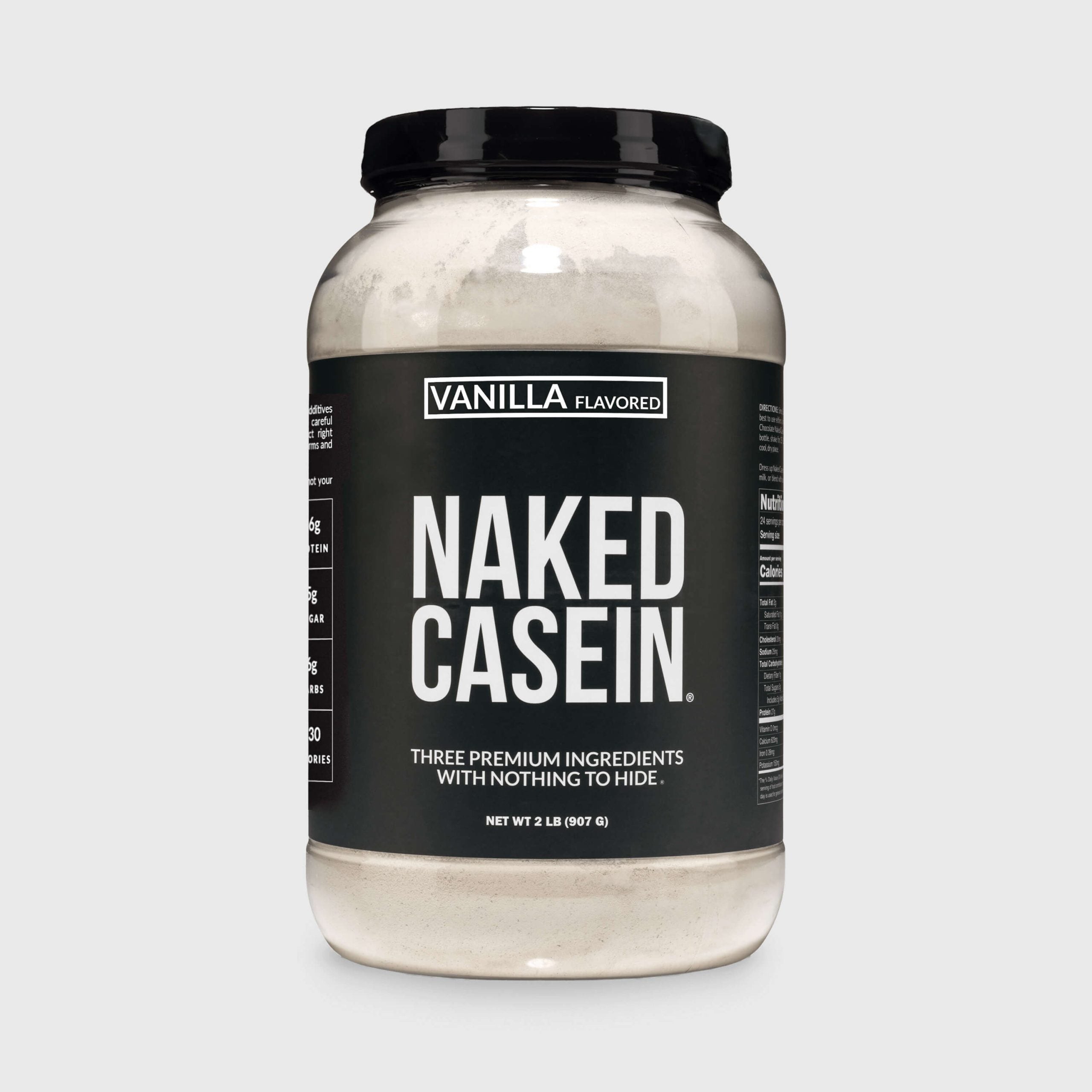 Vanilla Casein Protein Powder - Vanilla, Steady Release Protein Nutrition