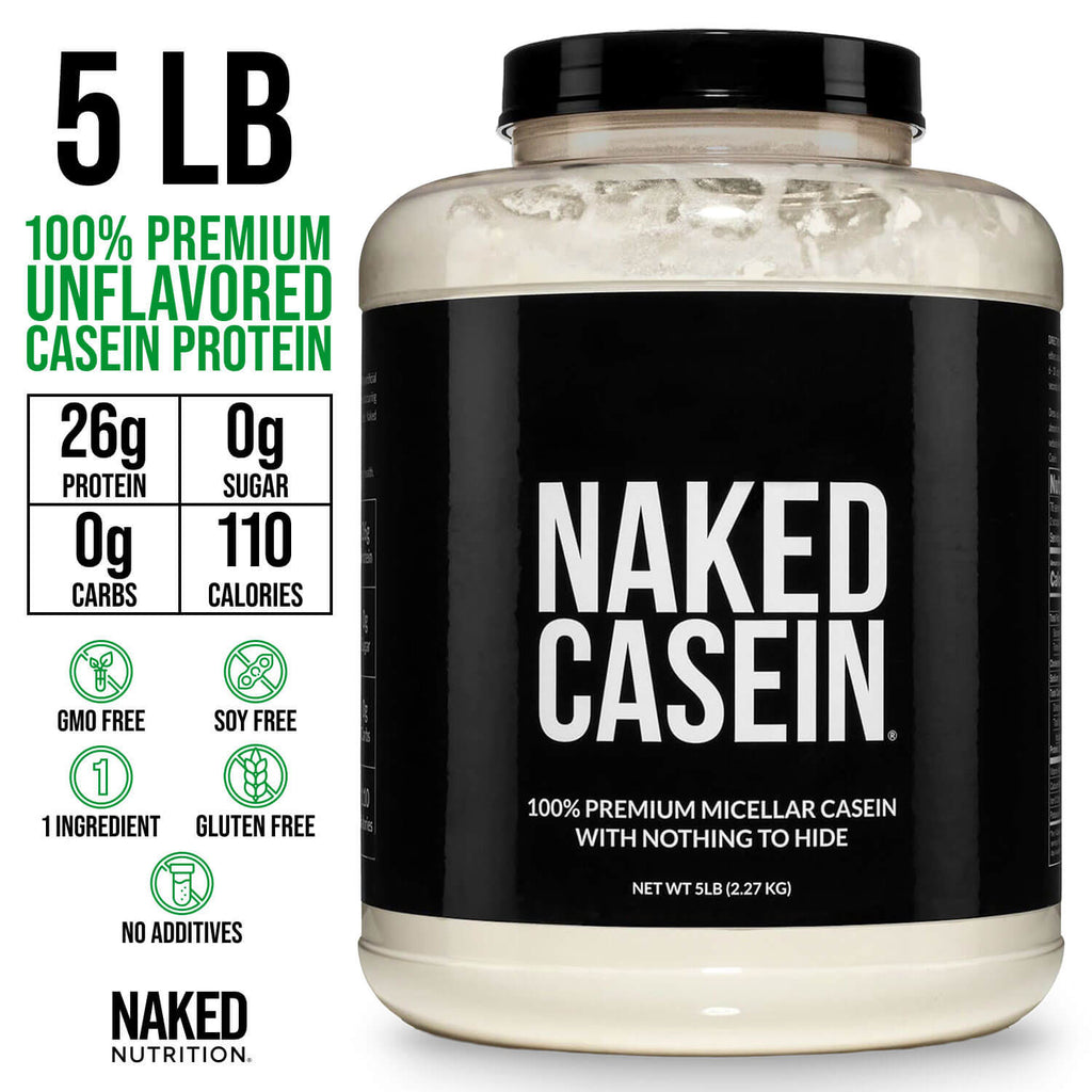 Micellar Casein Protein Powder - Unflavored, Steady Release Protein Nutrition