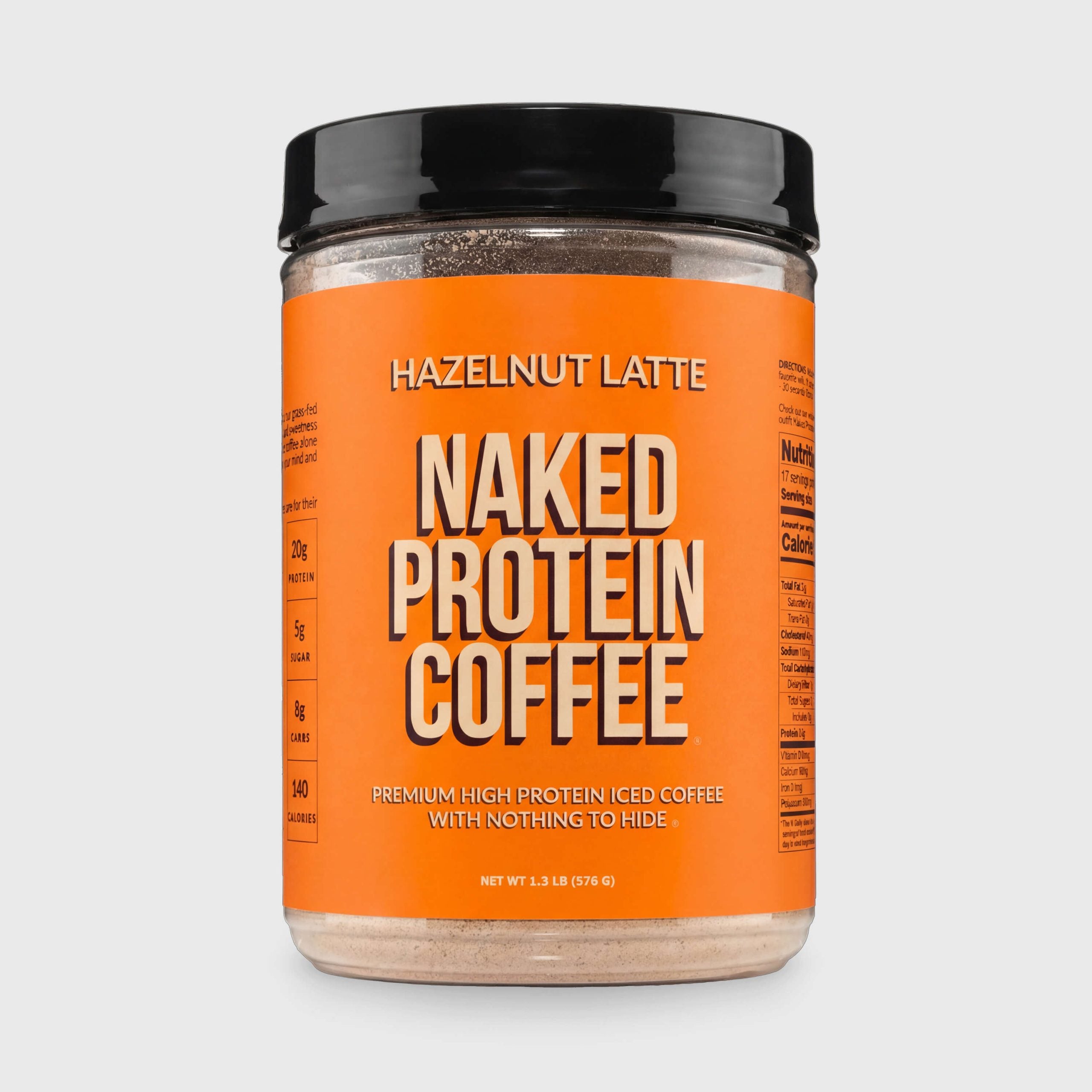 Hazelnut Latte Protein Iced Coffee - Hazelnut Latte, Minimal Ingredient Health Support
