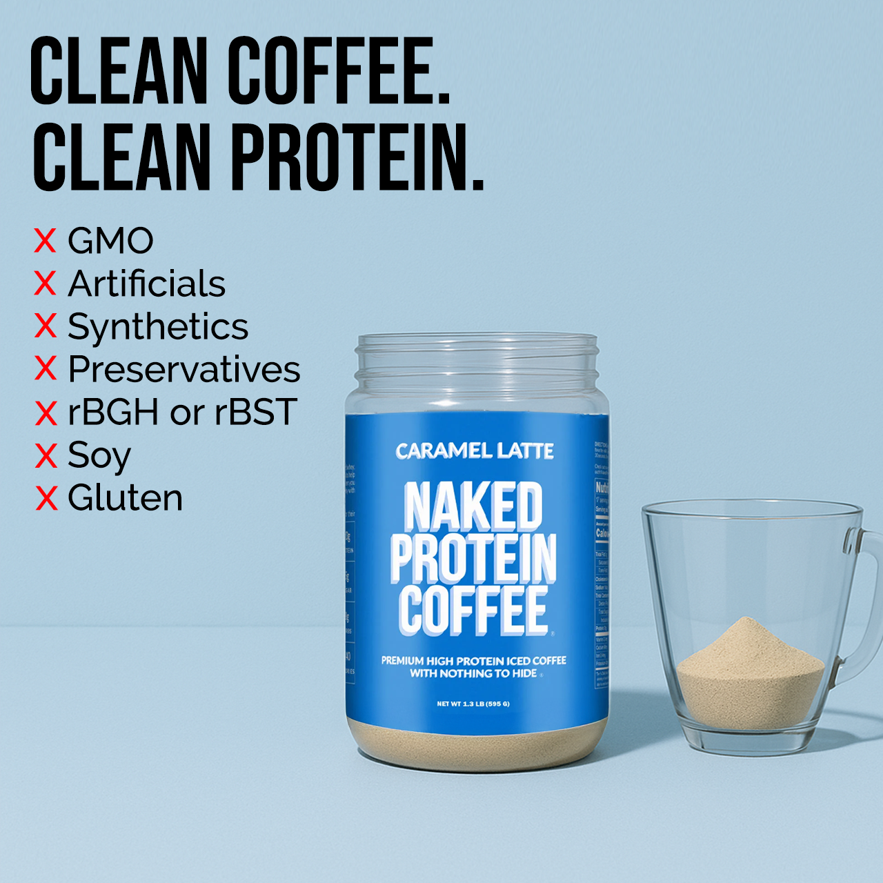 Caramel Latte Protein Iced Coffee - Caramel Latte, Minimal Ingredient Health Support