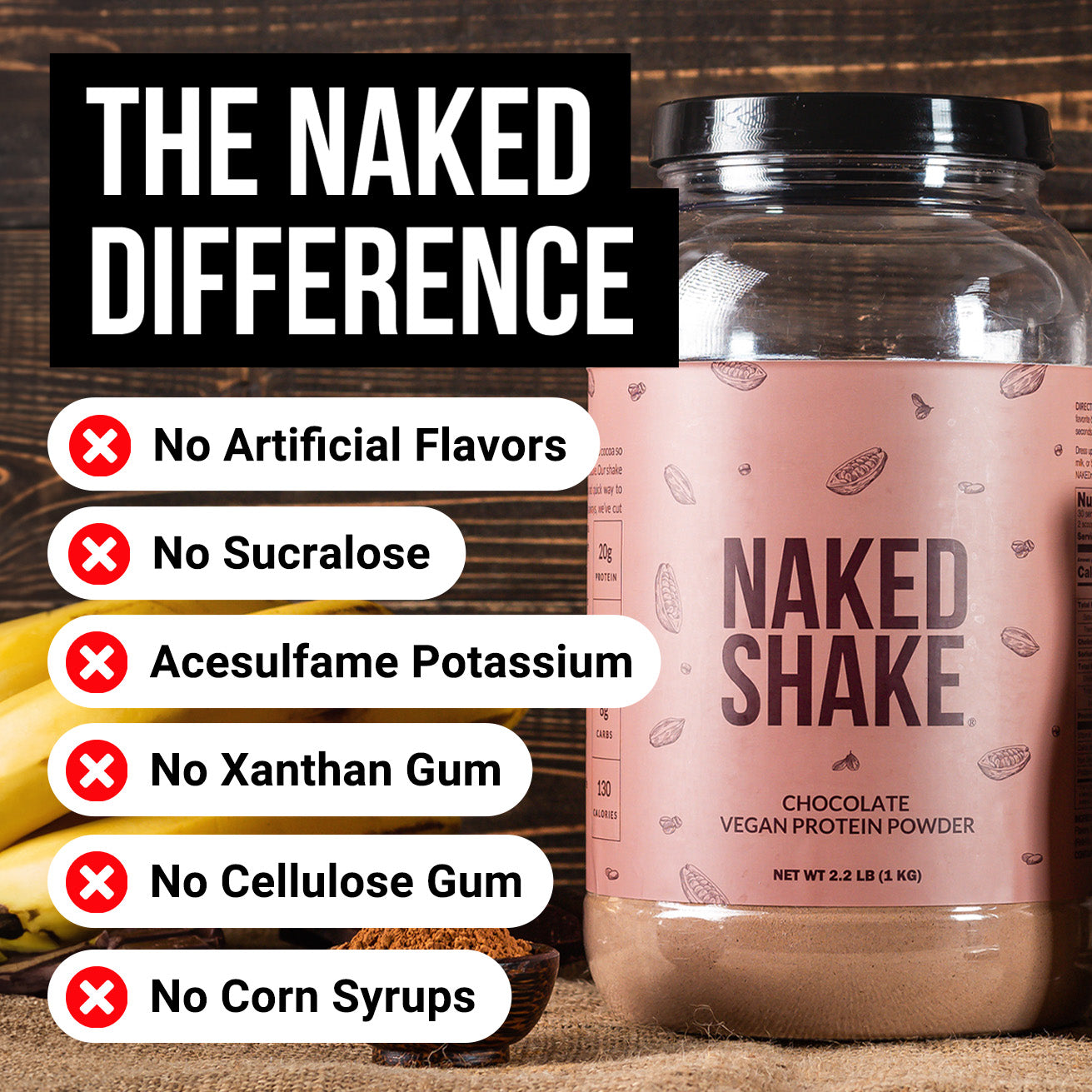 Chocolate Protein Shake - Chocolate, Minimal Ingredient Health Support