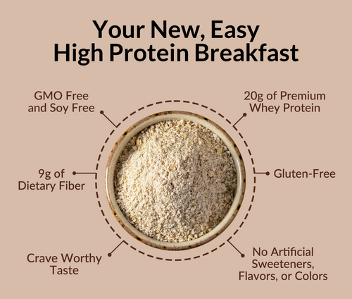 Chocolate Peanut Butter Banana Protein Oats - Chocolate PB Banana, Minimal Ingredient Health Support