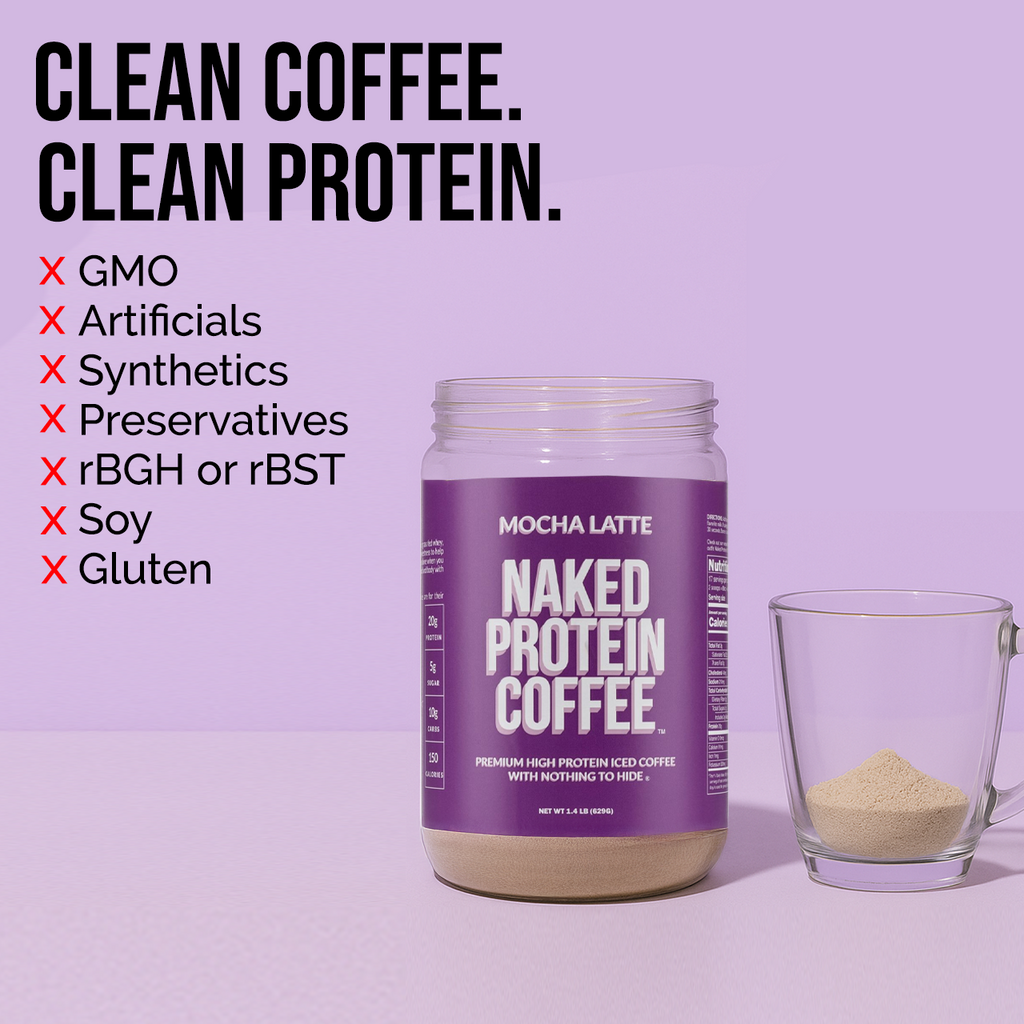 Mocha Latte Protein Iced Coffee - Mocha Latte, Minimal Ingredient Health Support
