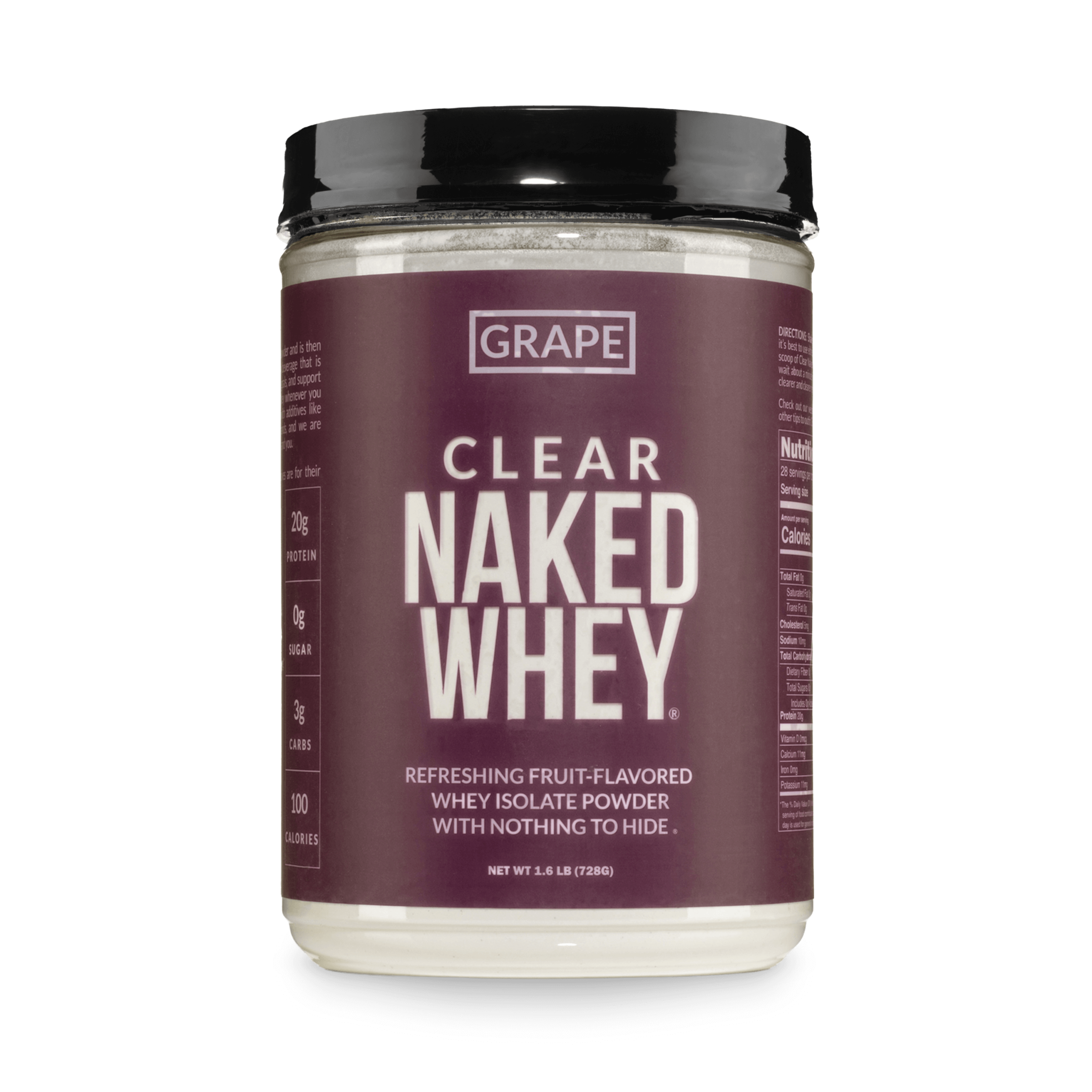 Grape Whey Protein Isolate - Grape, Pure Protein For Everyday Use