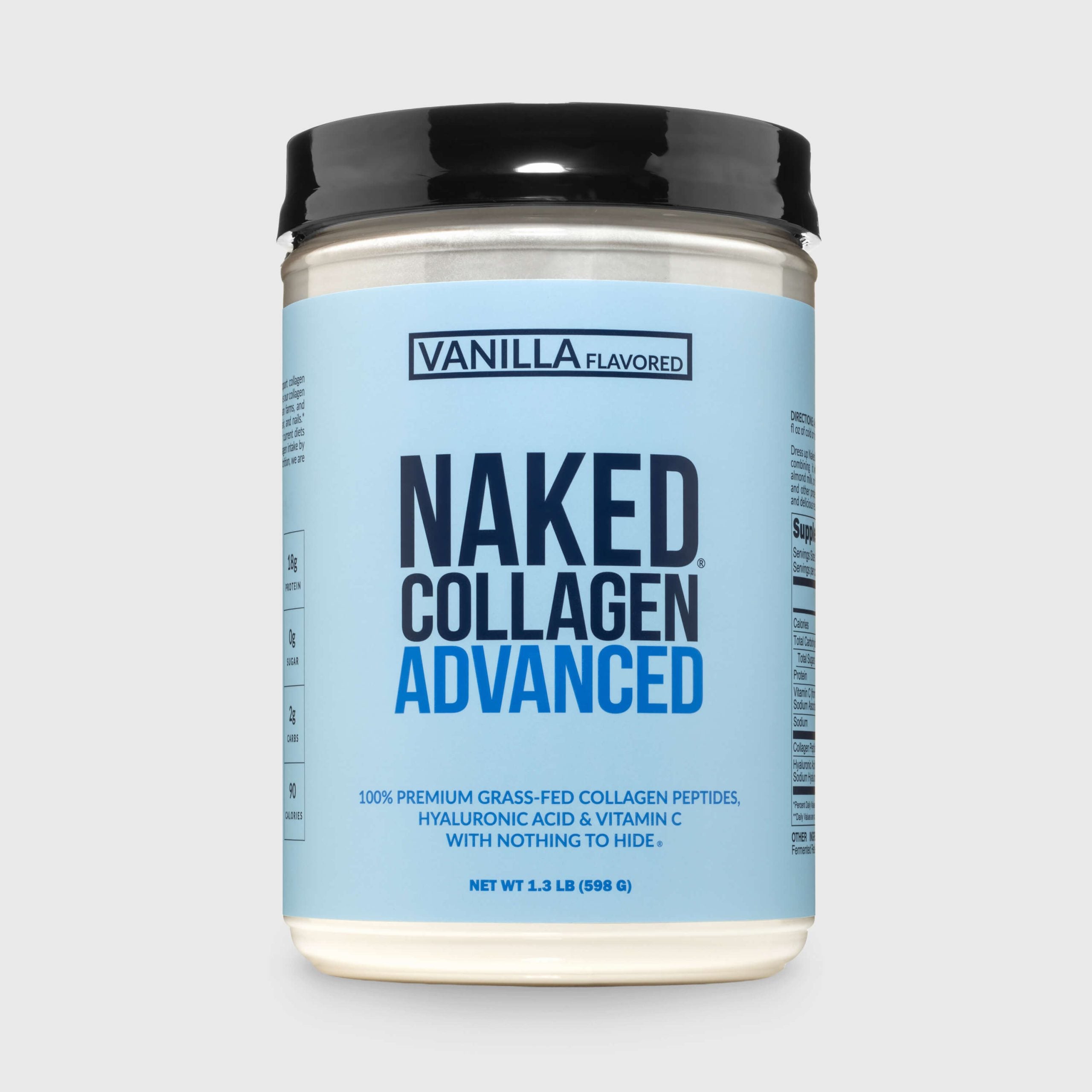 Vanilla Collagen Peptides with Hyaluronic Acid - Vanilla Advanced Collagen Peptides, Clean Collagen Peptide Support