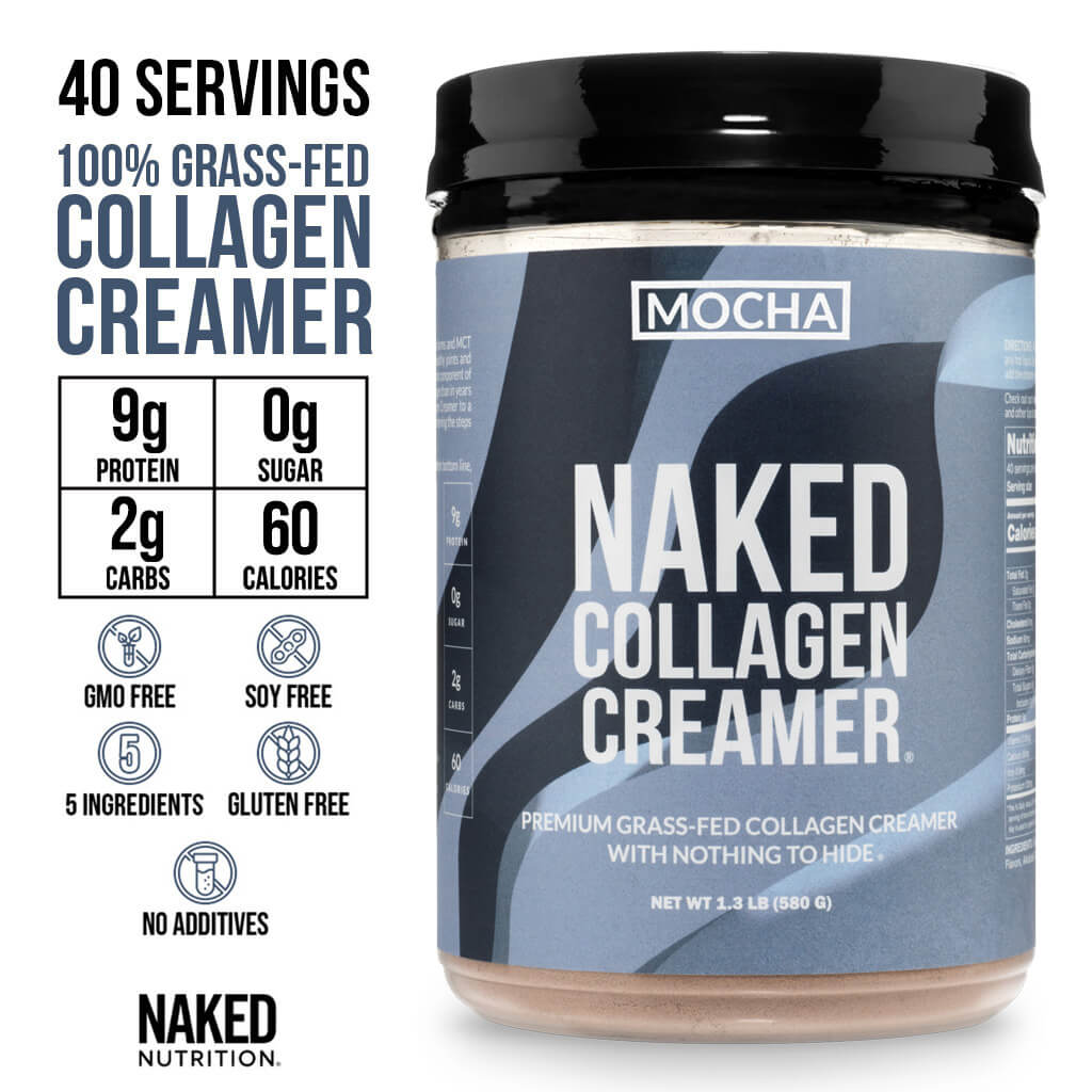 Mocha Coffee Creamer - Mocha Collagen Creamer, Clean Collagen Peptide Support