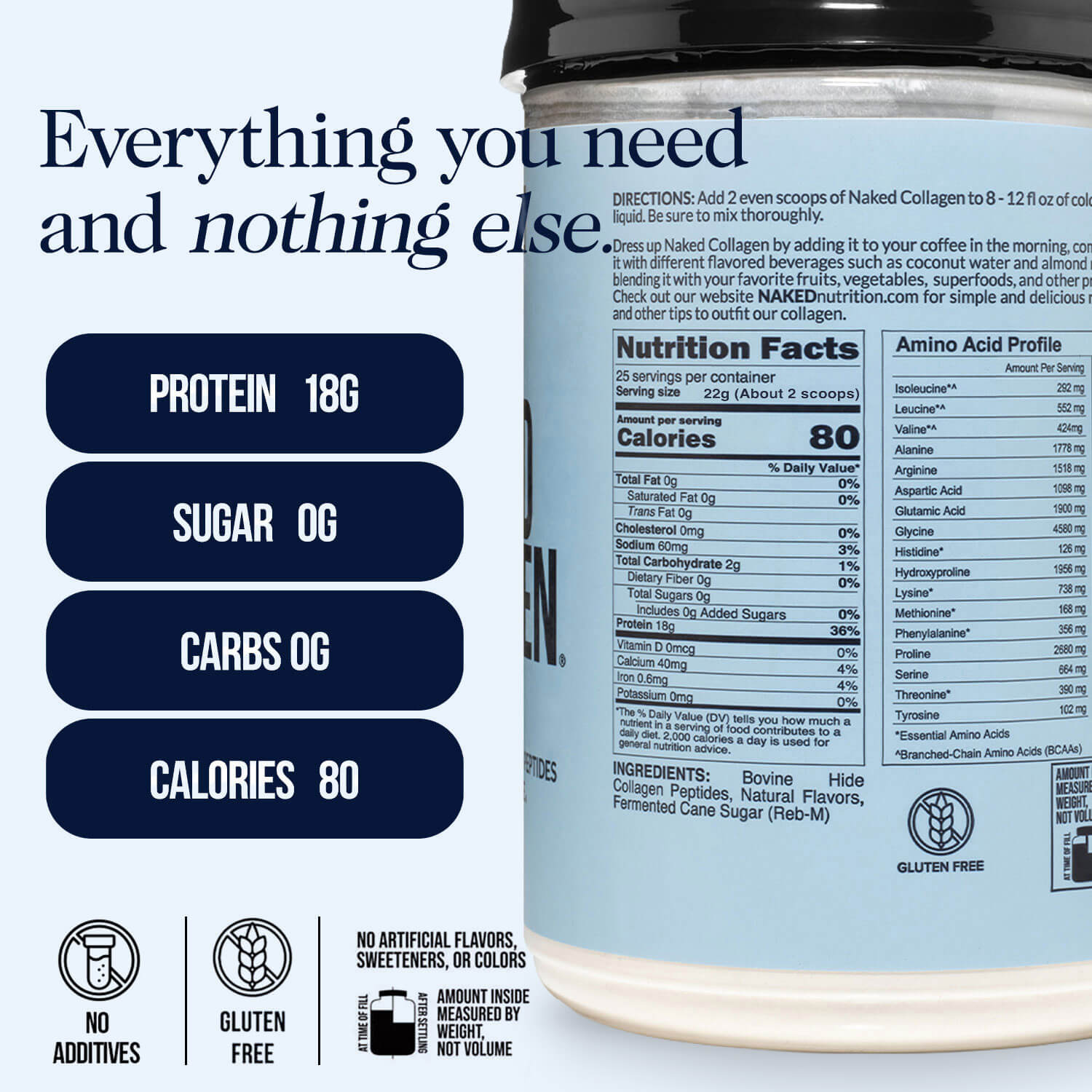 Caramel Collagen Peptides Powder - Caramel Collagen Peptides, Clean Collagen Peptide Support