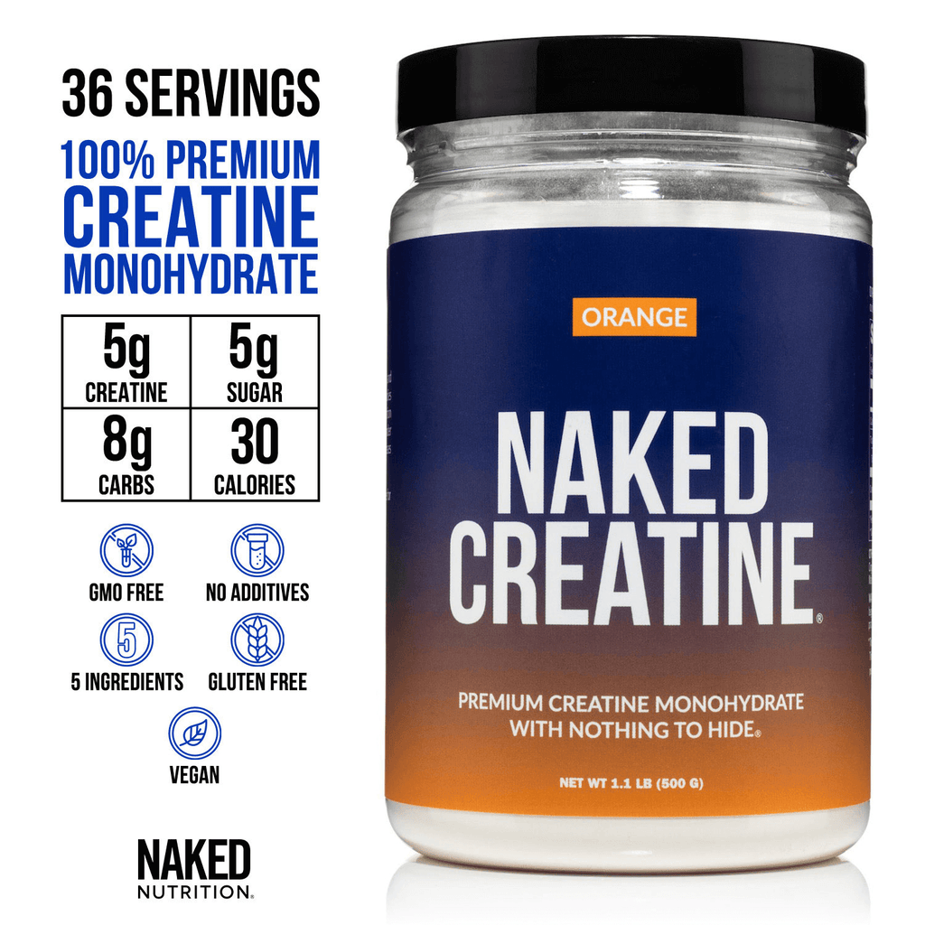 Orange Creatine Monohydrate Powder - Orange, Simple Performance Training Support