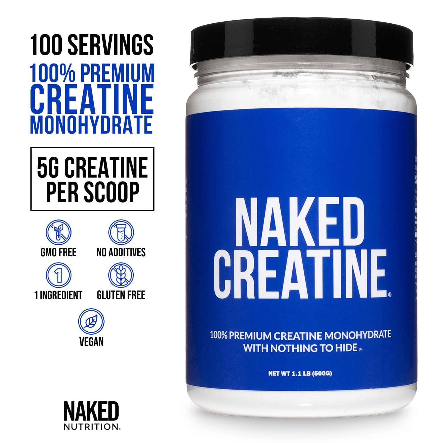 Creatine Monohydrate Powder - Unflavored, Simple Performance Training Support