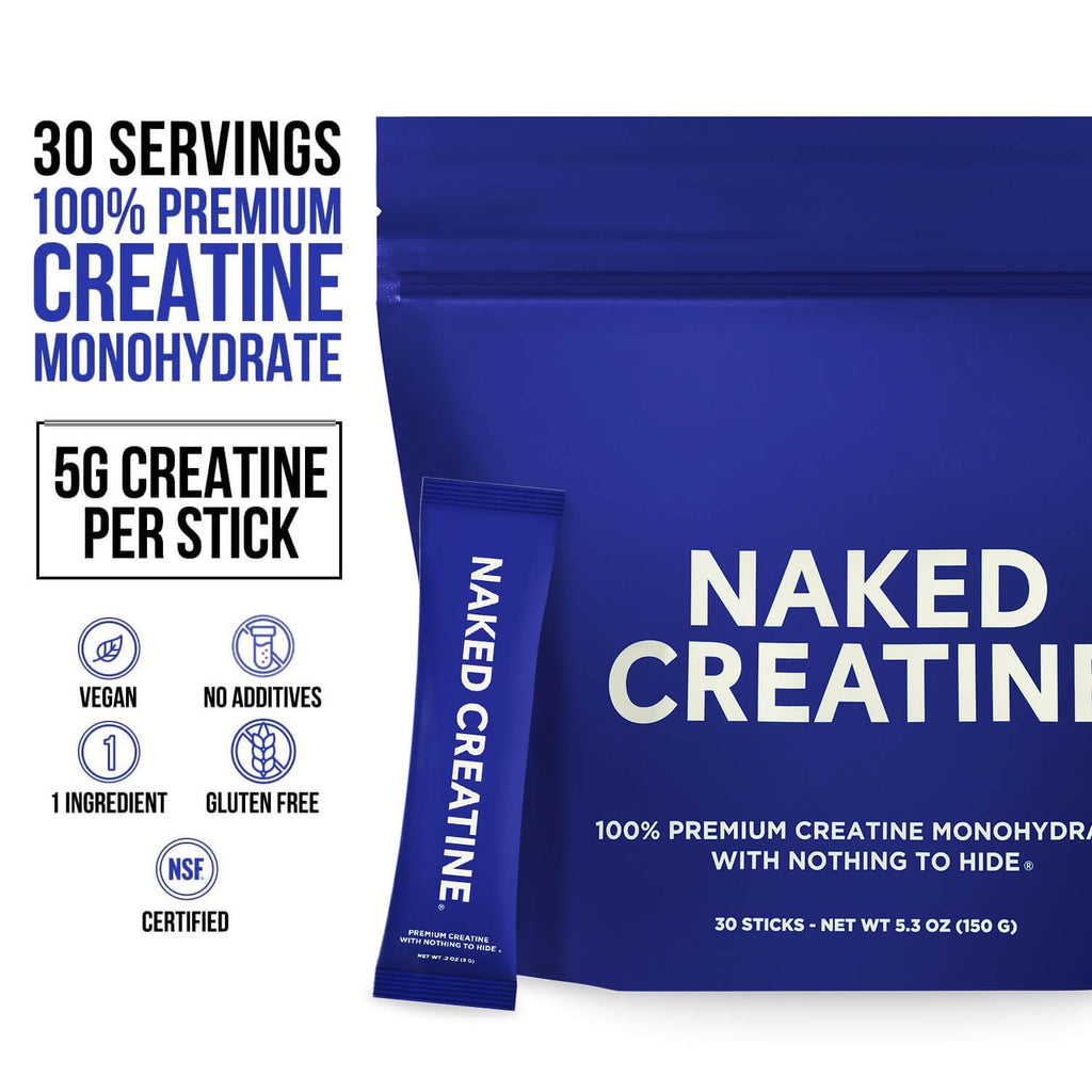 Creatine Travel Packets - Unflavored Sticks, Simple Performance Training Support
