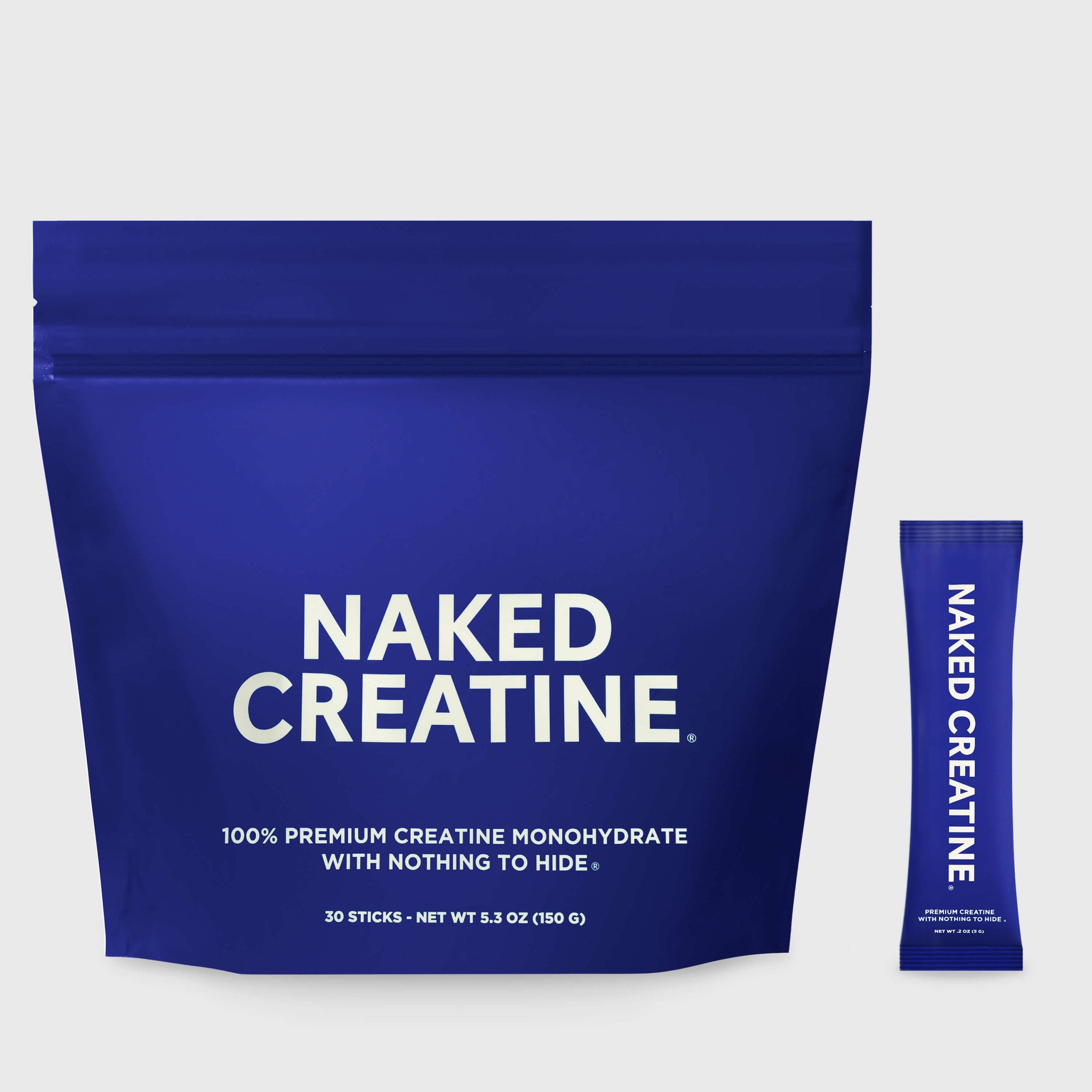 Creatine Travel Packets - Unflavored Sticks, Simple Performance Training Support