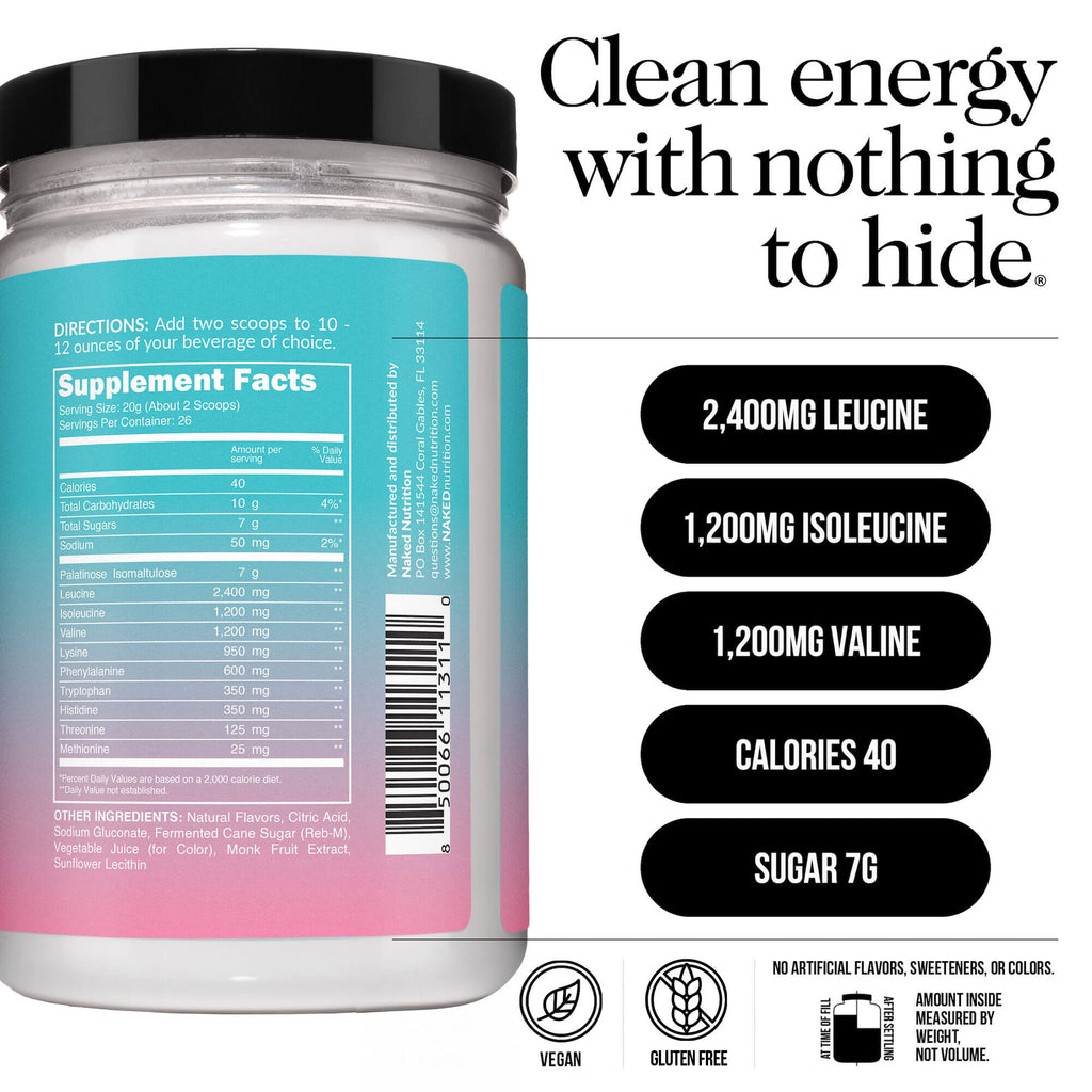 Strawberry Lemonade Essential Amino Acids Supplement - Strawberry EAA, Daily Amino Support Blend