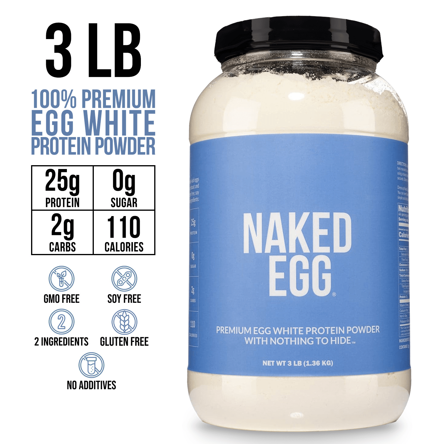 Egg White Protein Powder, Easy Mixing Nutrition Support