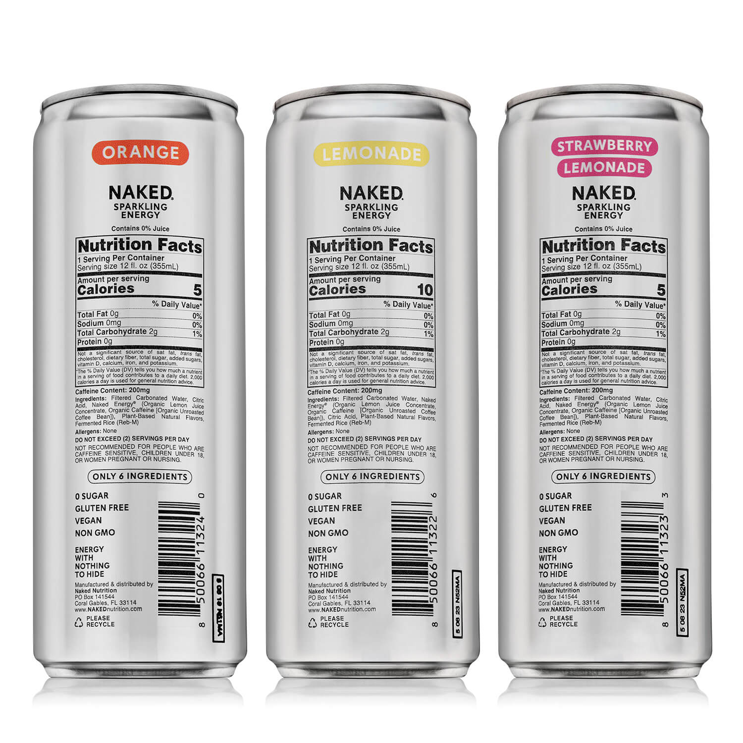Sparkling Energy Sample Kits - Sample Pack, Minimal Ingredient Health Support