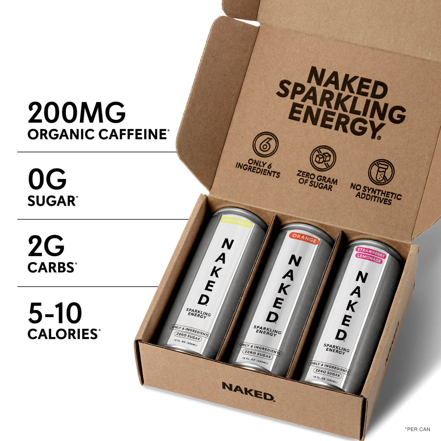 Sparkling Energy Sample Kits - Sample Pack, Minimal Ingredient Health Support