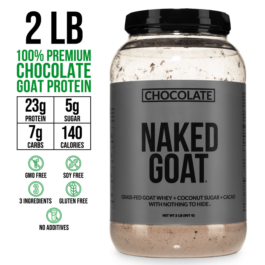 Chocolate Goat Whey Protein Powder - Chocolate, Pure Protein For Everyday Use