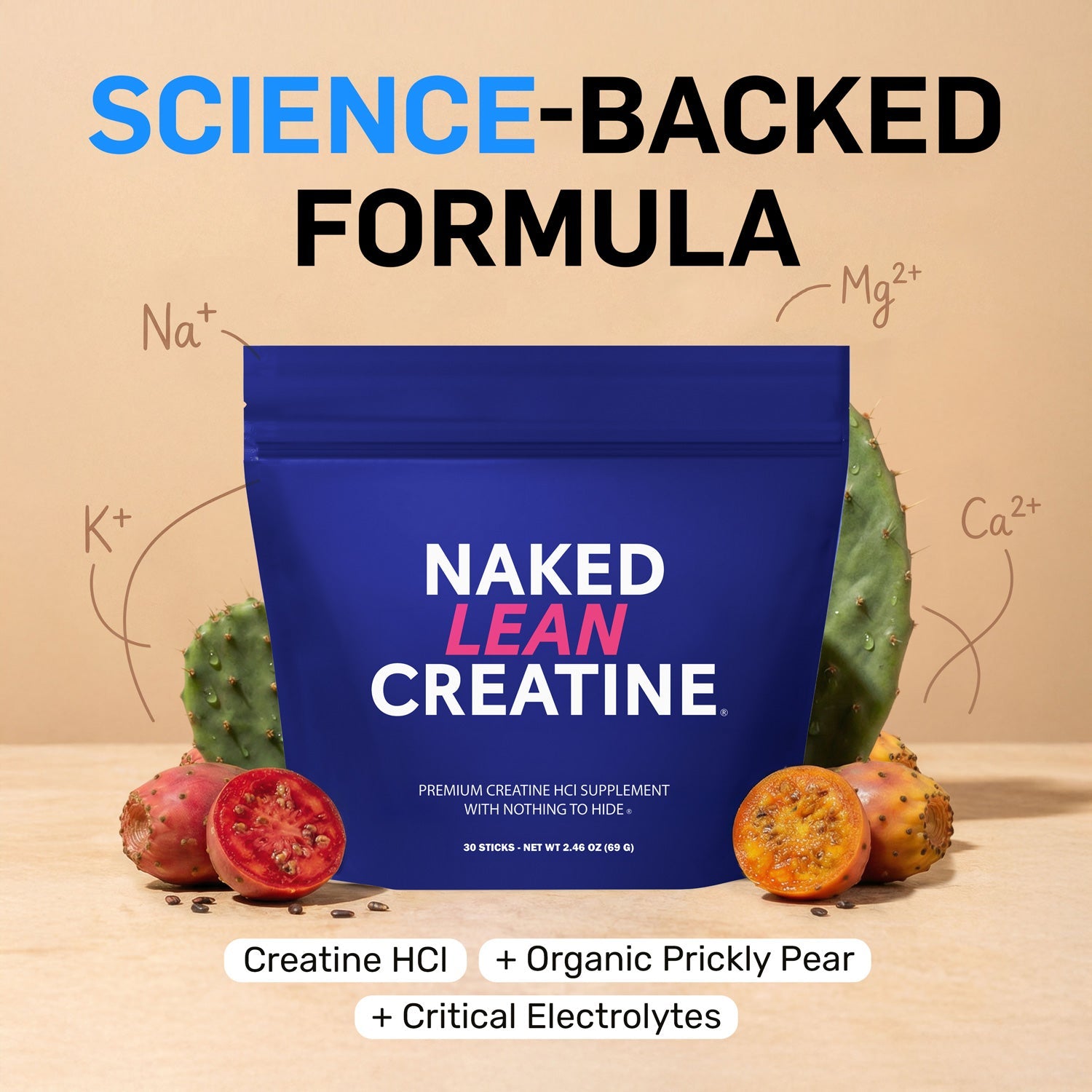 Creatine HCl Travel Packets - Stick Packs, Simple Performance Training Support