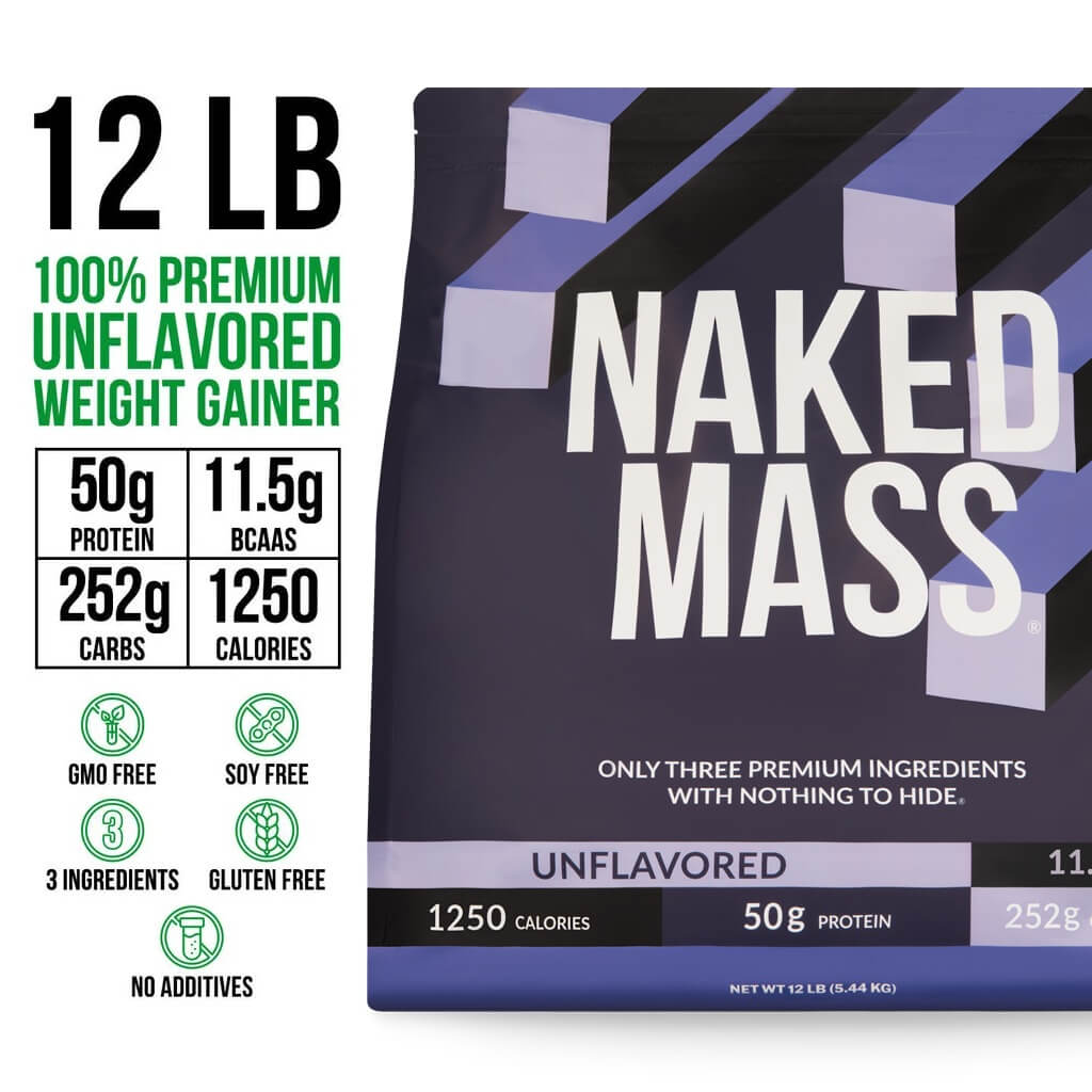 Mass Gainer Protein Supplement - Unflavored 12LB, Daily Calorie Boost Blend