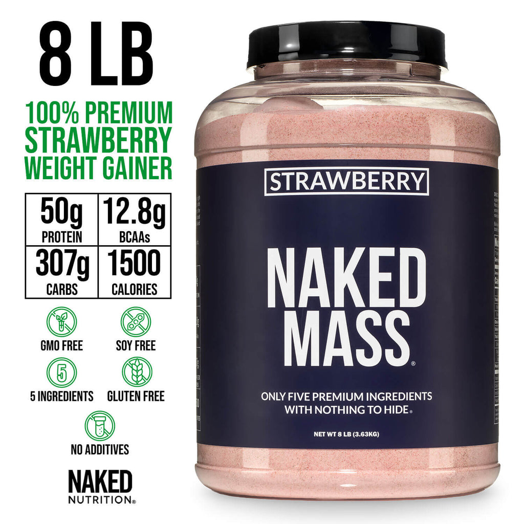 Strawberry Mass Gainer Protein Supplement - Strawberry, Daily Calorie Boost Blend