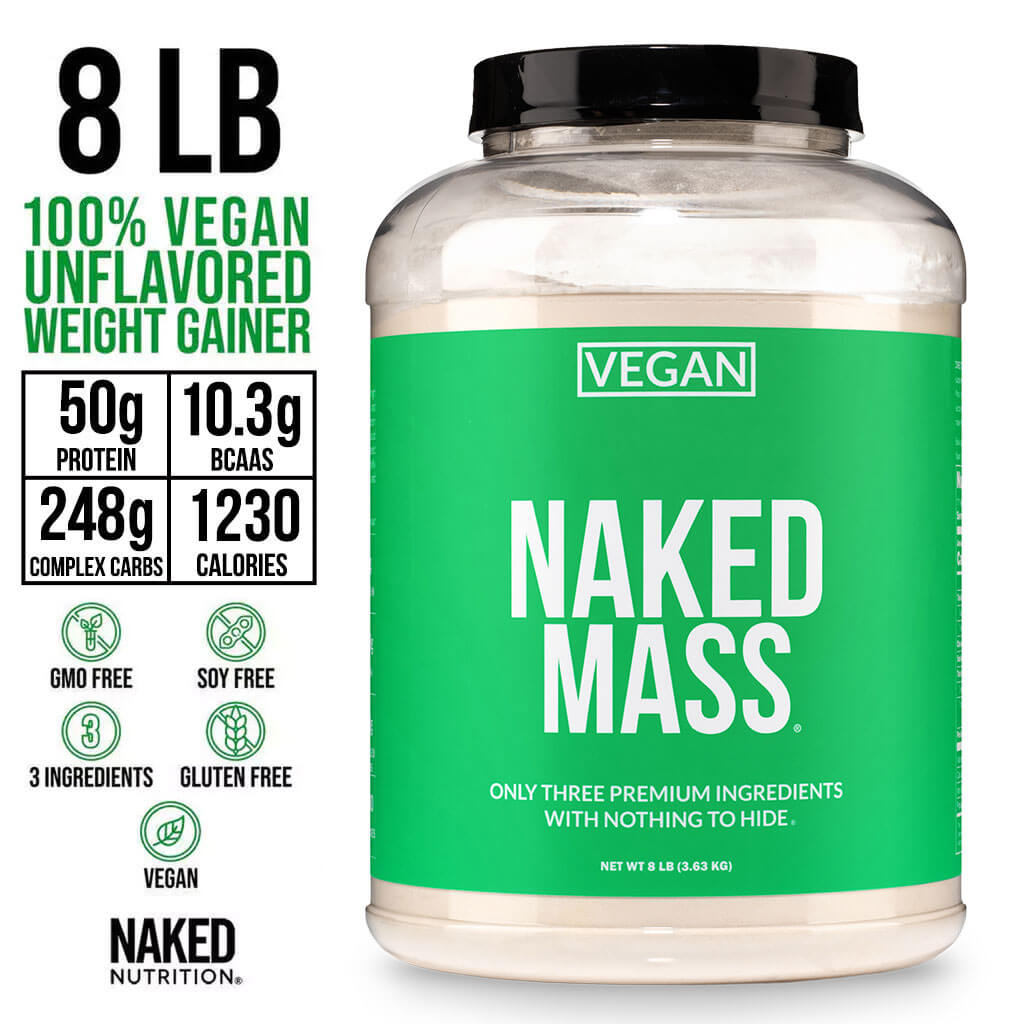 Vegan Mass Gainer Supplement - Unflavored (Vegan), Daily Calorie Boost Blend