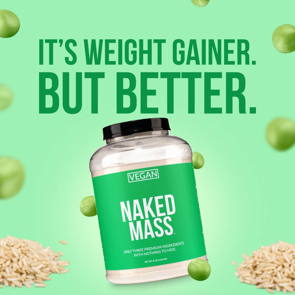 Vegan Mass Gainer Supplement - Unflavored (Vegan), Daily Calorie Boost Blend