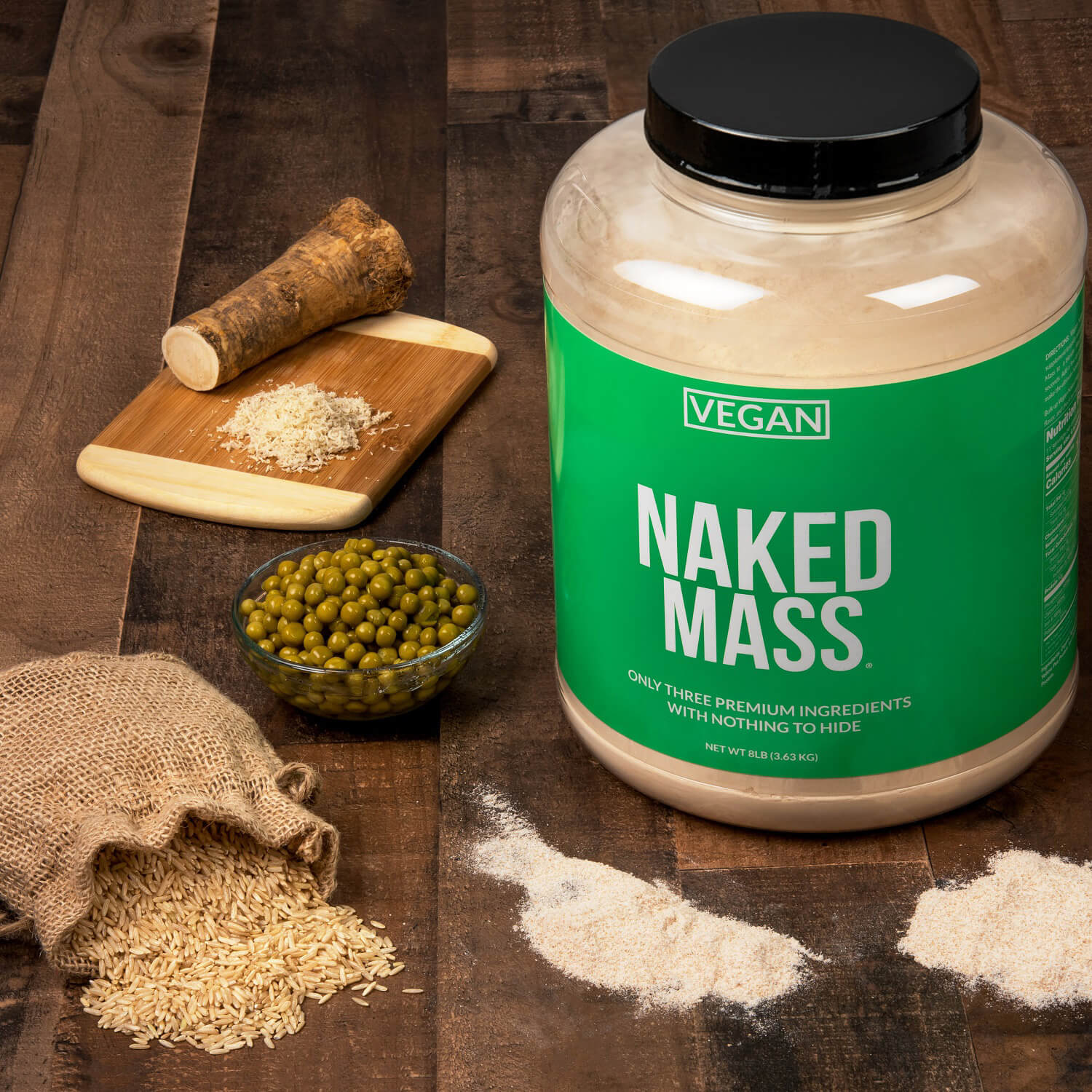 Vegan Mass Gainer Supplement - Unflavored (Vegan), Daily Calorie Boost Blend