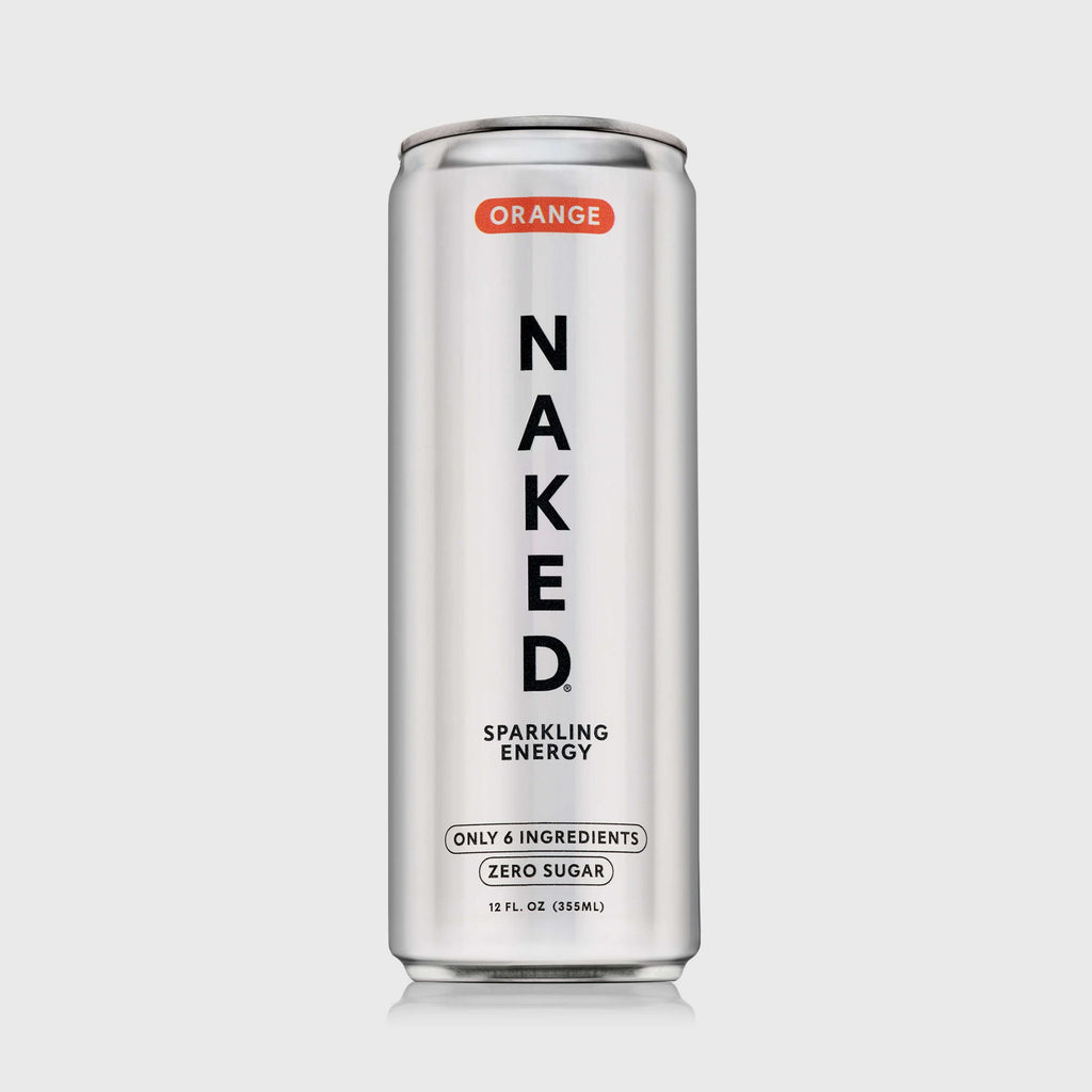 Orange Naked Sparkling Energy - Orange, Minimal Ingredient Health Support