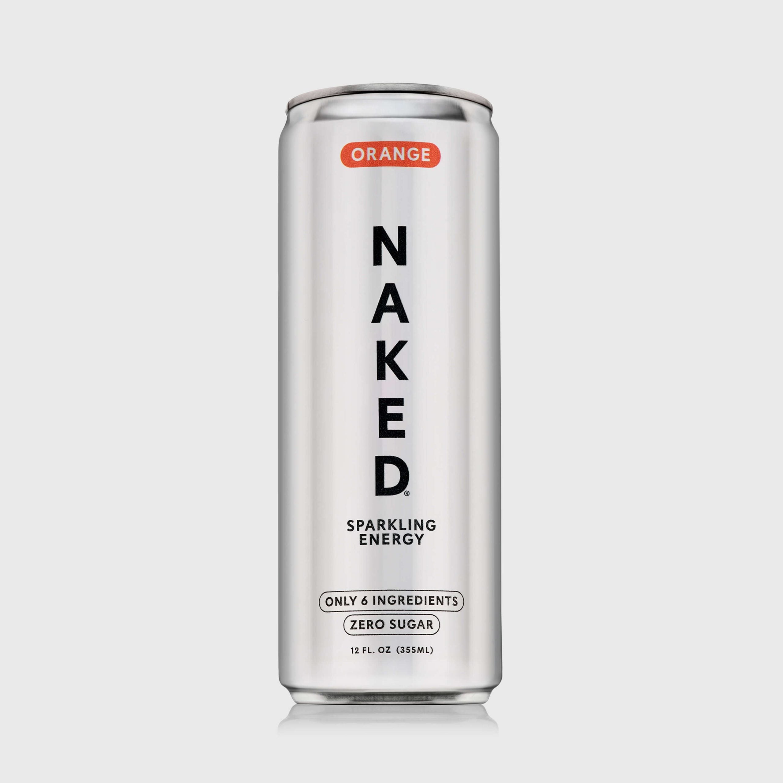 Orange Naked Sparkling Energy - Orange, Minimal Ingredient Health Support