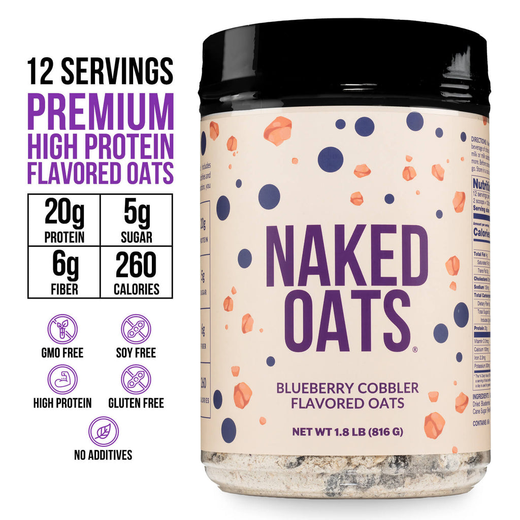 Blueberry Cobbler Protein Oats - Blueberry Cobbler, Minimal Ingredient Health Support