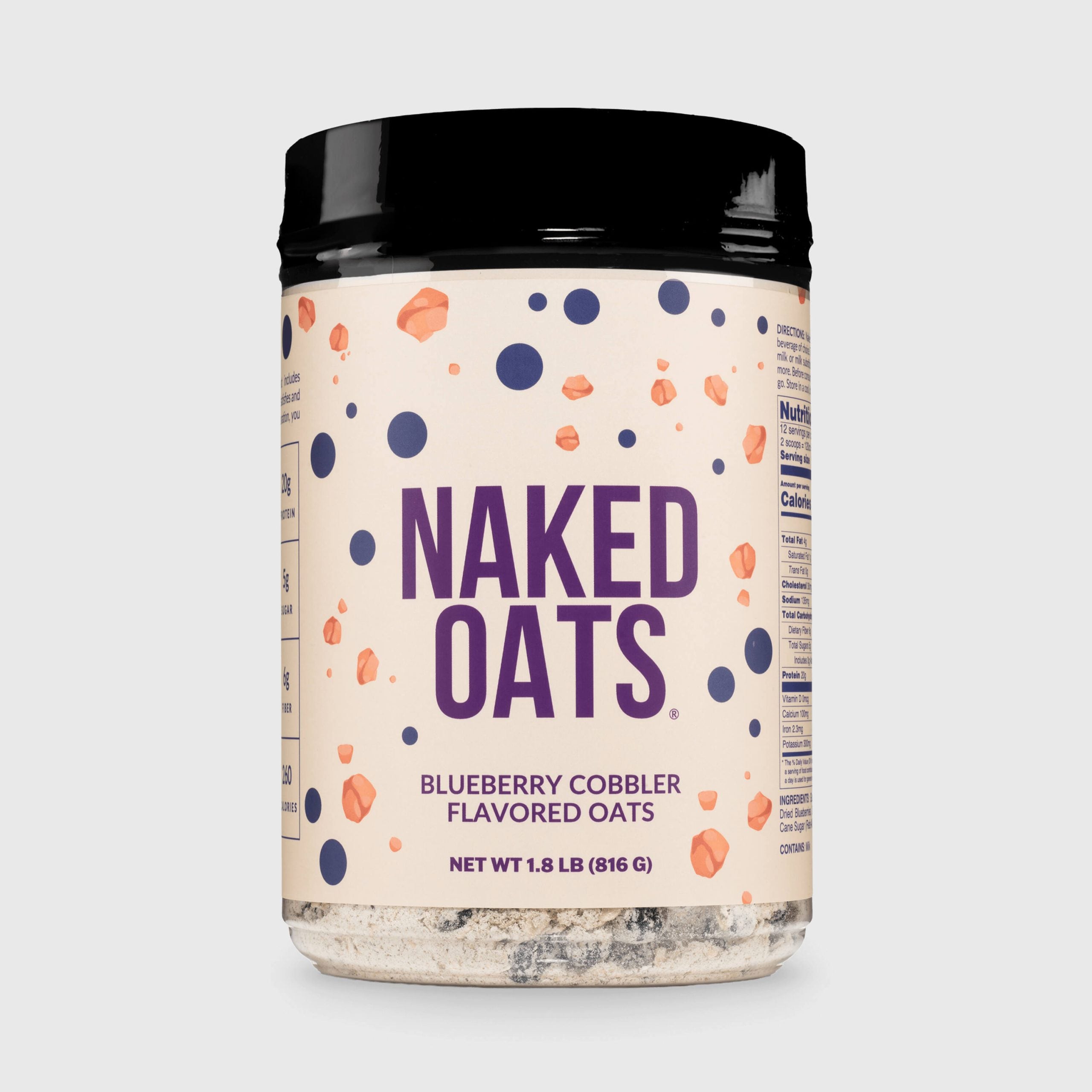 Blueberry Cobbler Protein Oats - Blueberry Cobbler, Minimal Ingredient Health Support