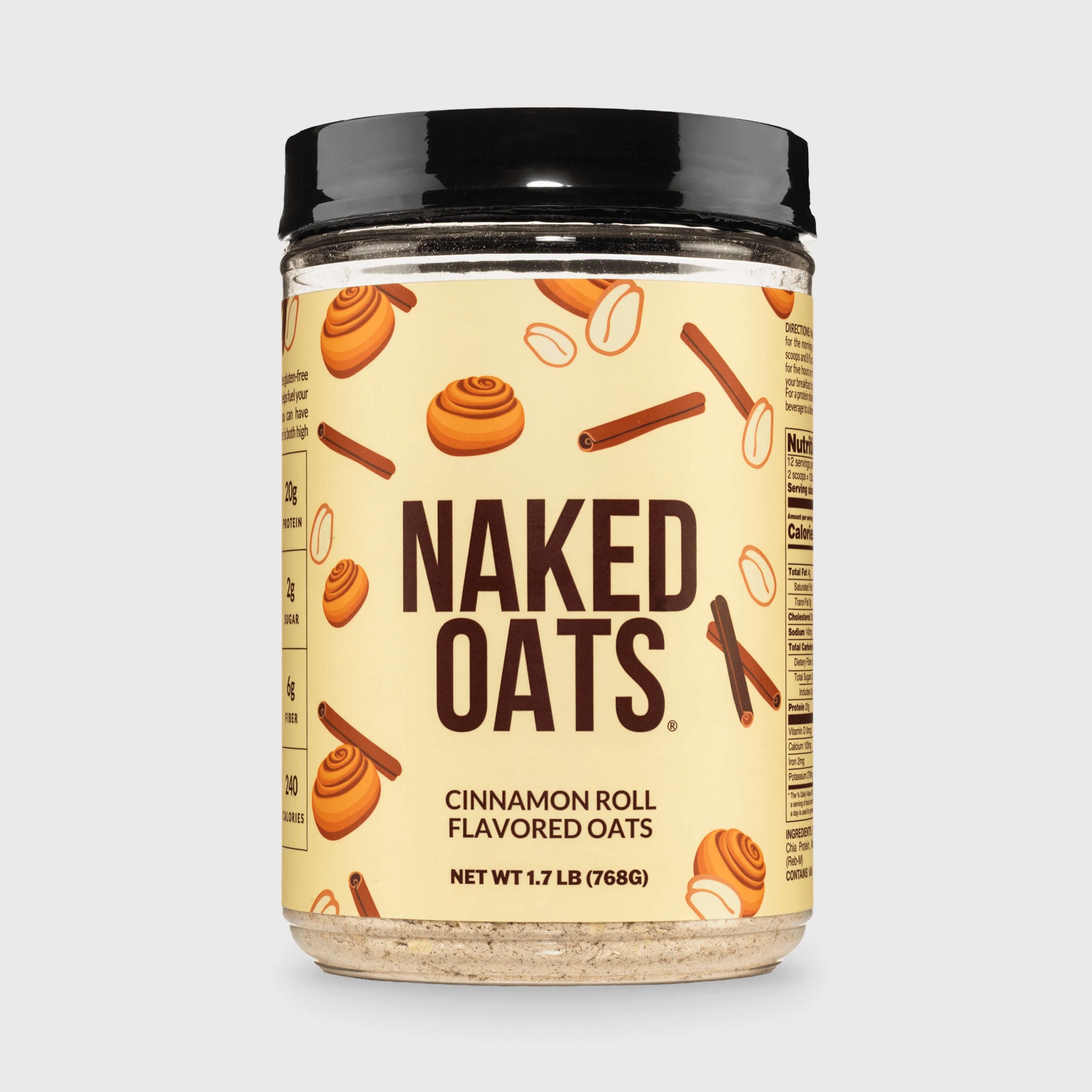 Cinnamon Roll Protein Oats - Cinnamon Roll, Minimal Ingredient Health Support