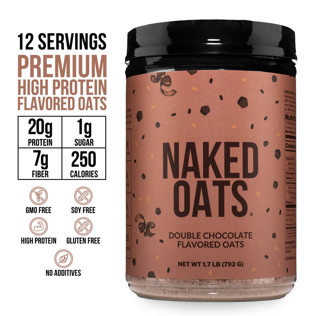 Double Chocolate Protein Oats - Double Chocolate, Minimal Ingredient Health Support