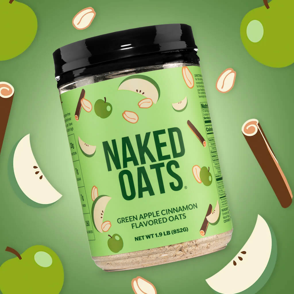 Green Apple Cinnamon Protein Oats - Green Apple Cinnamon, Minimal Ingredient Health Support