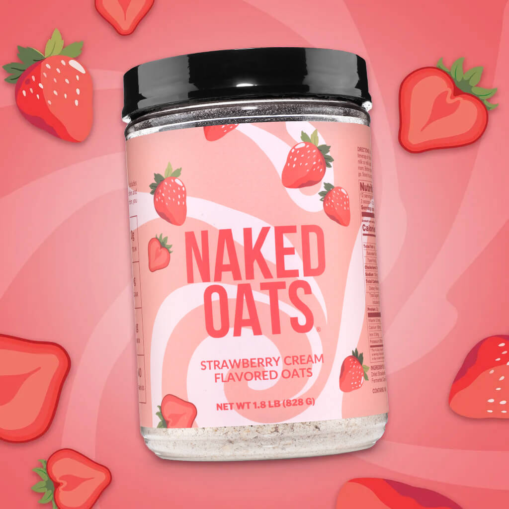 Strawberry Cream Protein Oats - Strawberry Cream, Minimal Ingredient Health Support
