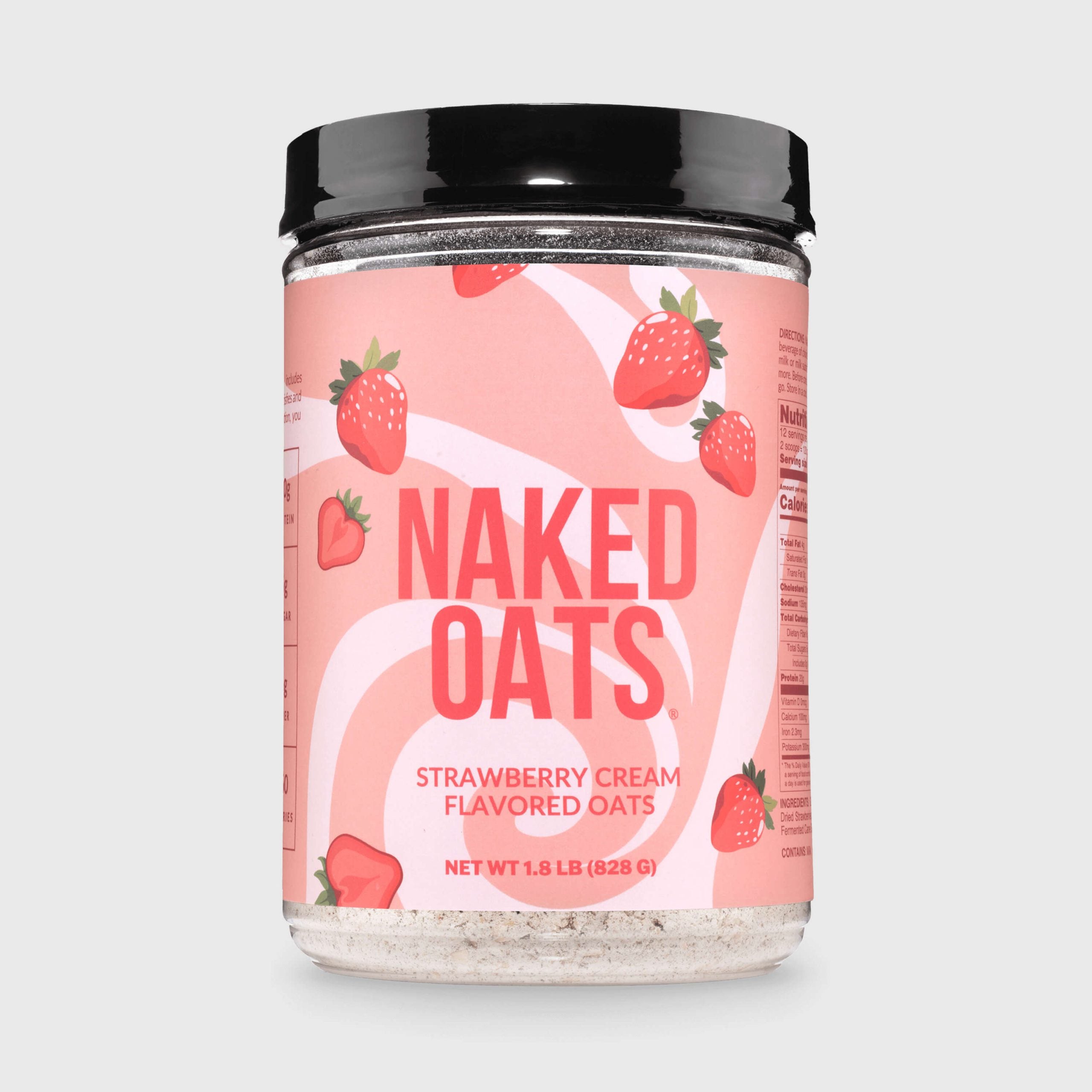 Strawberry Cream Protein Oats - Strawberry Cream, Minimal Ingredient Health Support