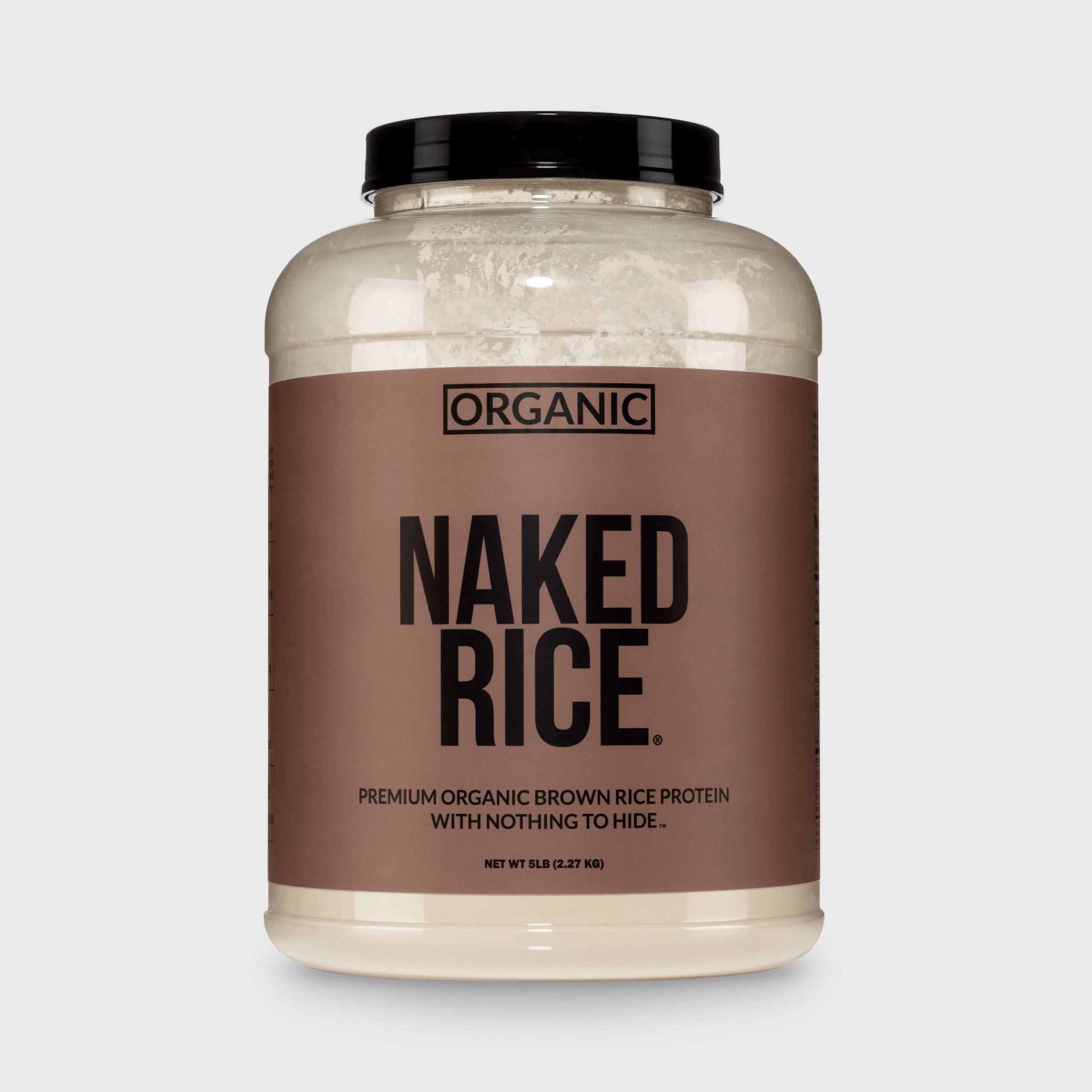 Organic Brown Rice Protein Powder - 5LB Unflavored, Smooth Plant Protein For Shakes