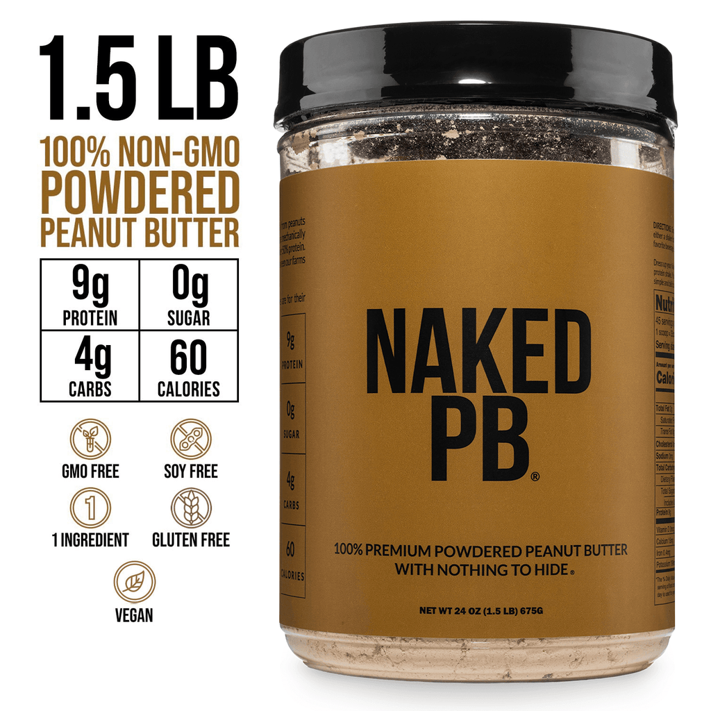 Powdered Peanut Butter - PB - 1.5 LB, Easy Mixing Nutrition Support