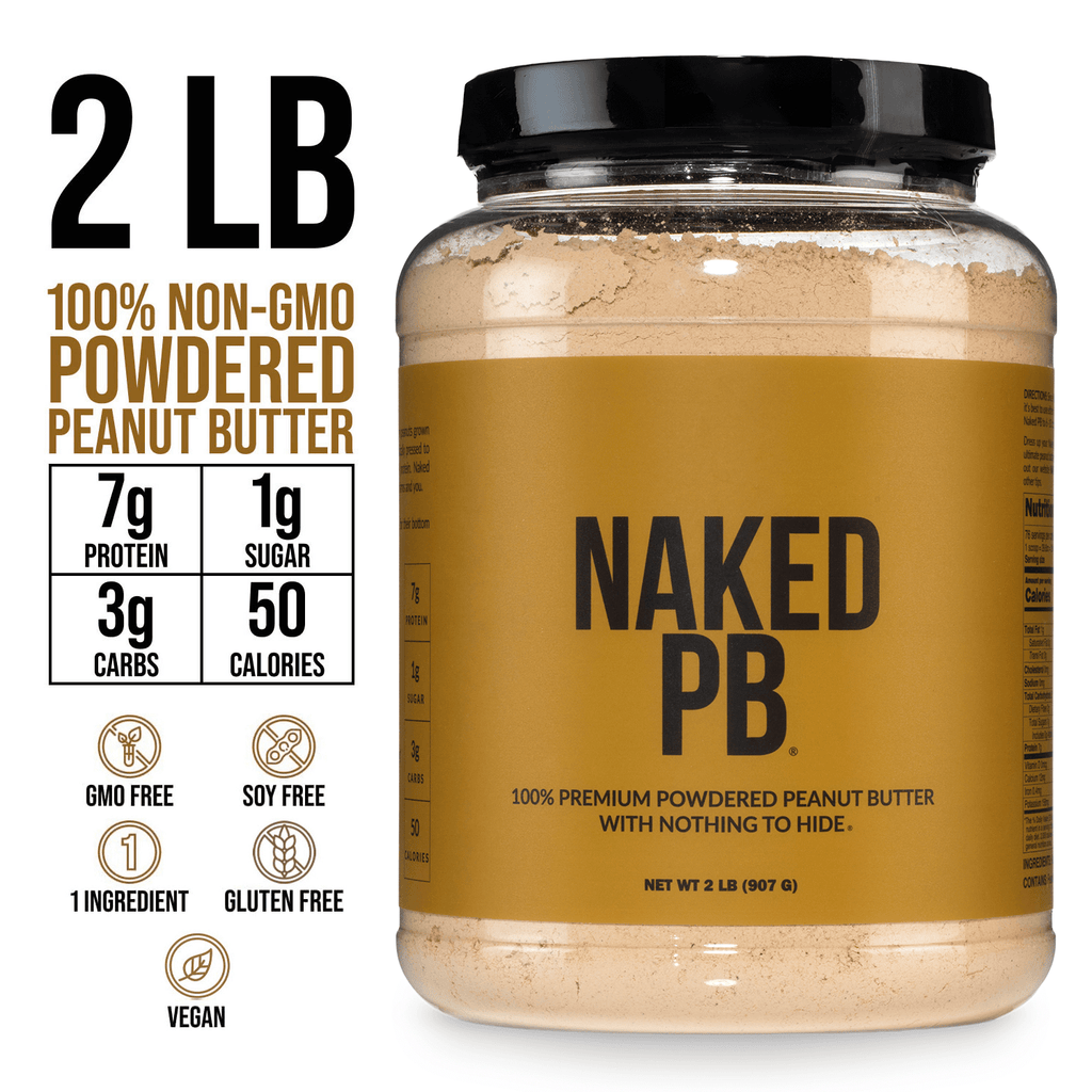 Powdered Peanut Butter - PB - 2 LB, Easy Mixing Nutrition Support