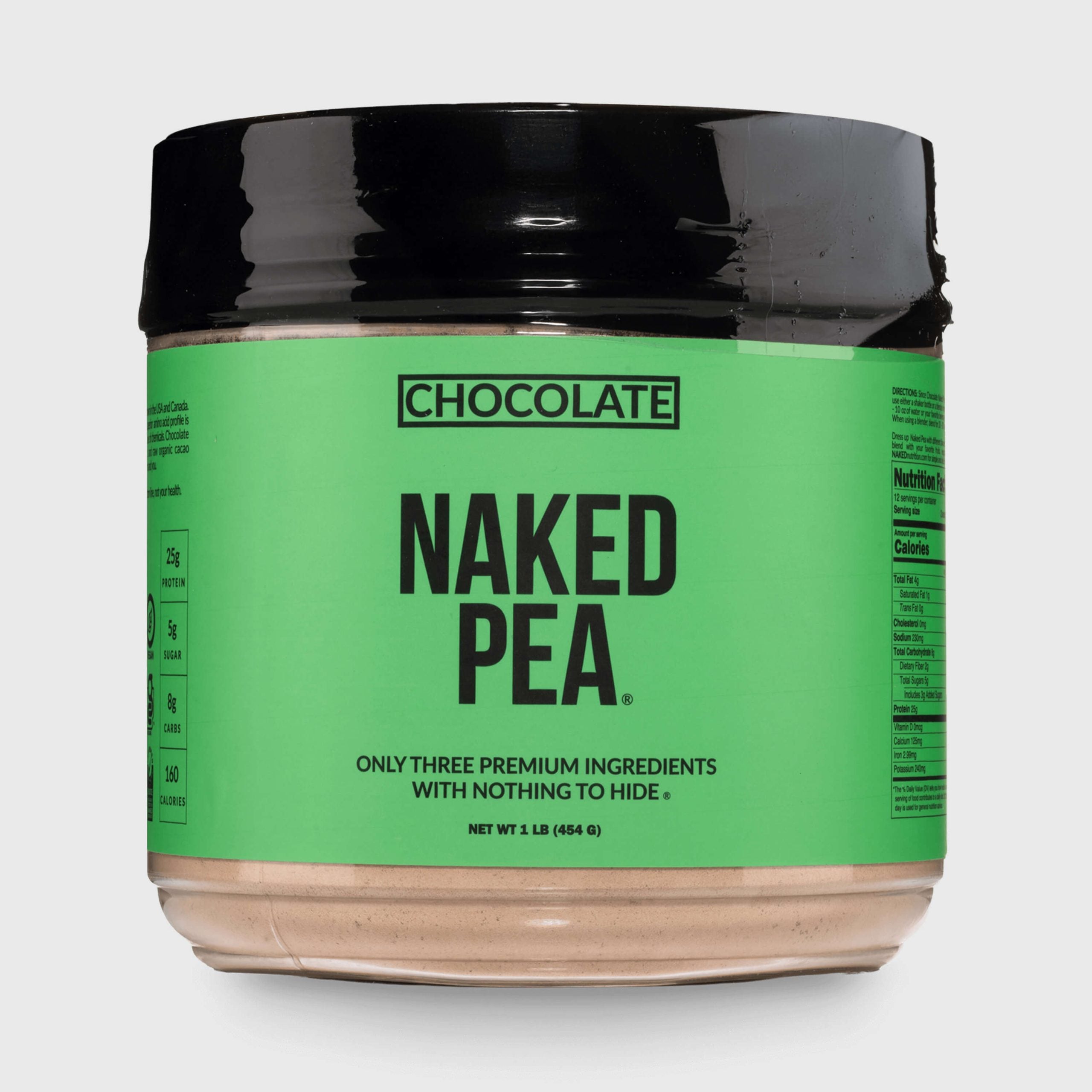 Chocolate Pea Protein Powder - Chocolate, Smooth Plant Protein For Shakes