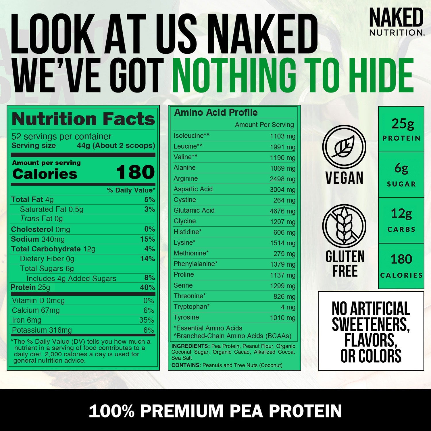 Chocolate Peanut Butter Pea Protein Powder - Chocolate PB, Smooth Plant Protein For Shakes