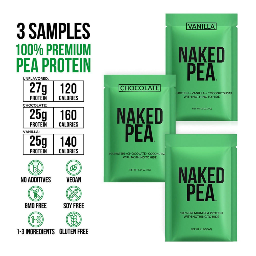 Vegan Protein Powder Sample Pack, Easy Mixing Nutrition Support