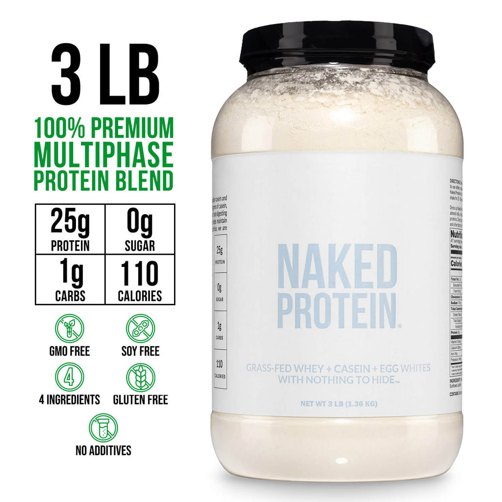 Protein Powder Blend - 3LB Egg Whey & Casein Protein Blend - 3LB, Pure Protein For Everyday Use